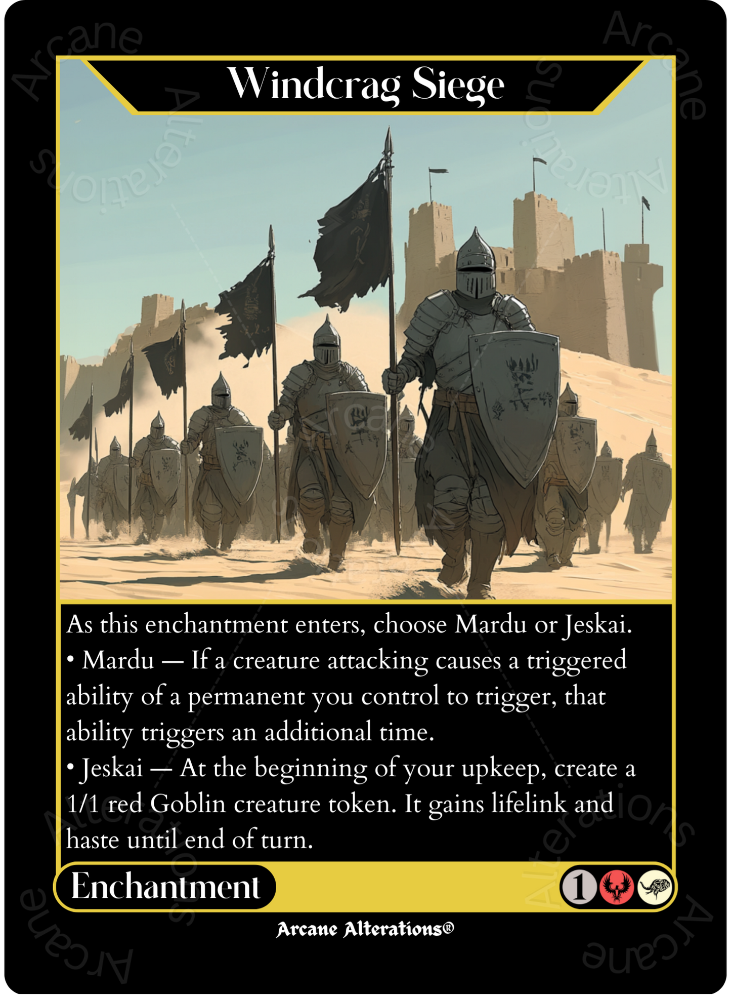 Windcrag Siege - High Quality Altered Art Custom Proxy Cards