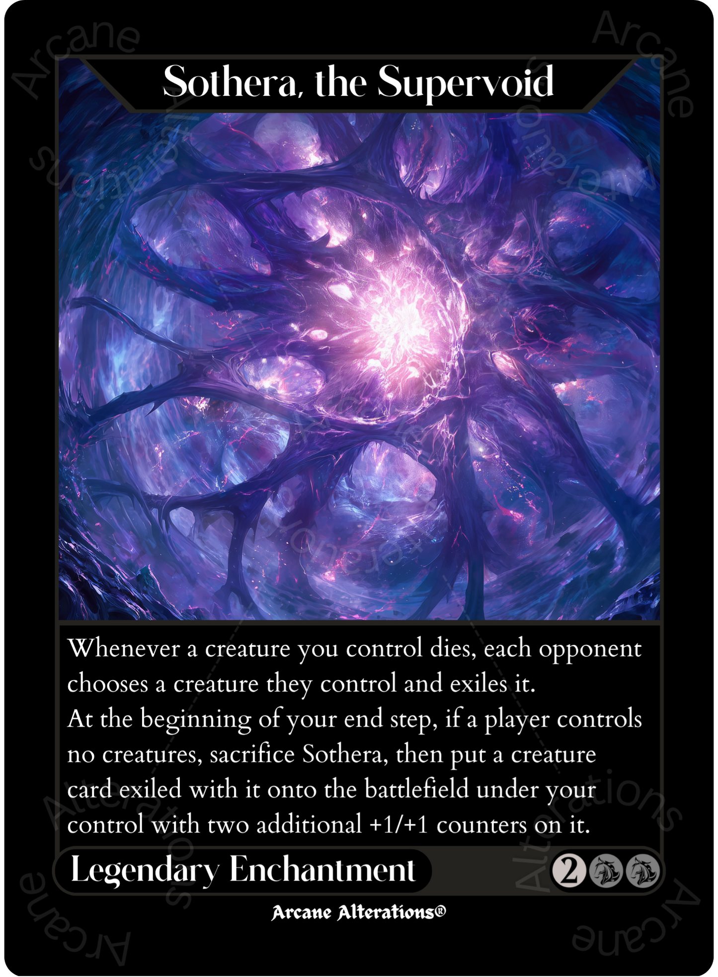 Sothera, the Supervoid - High Quality Altered Art Custom Proxy Cards