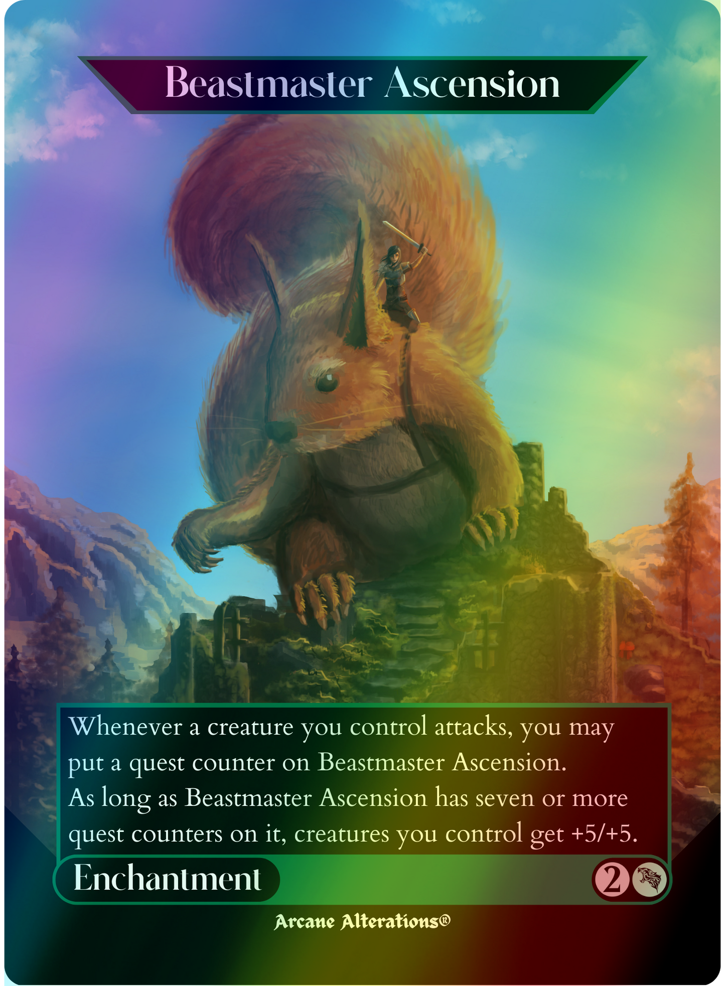 Beastmaster Ascension - Full Art Altered Art Custom Proxy Cards