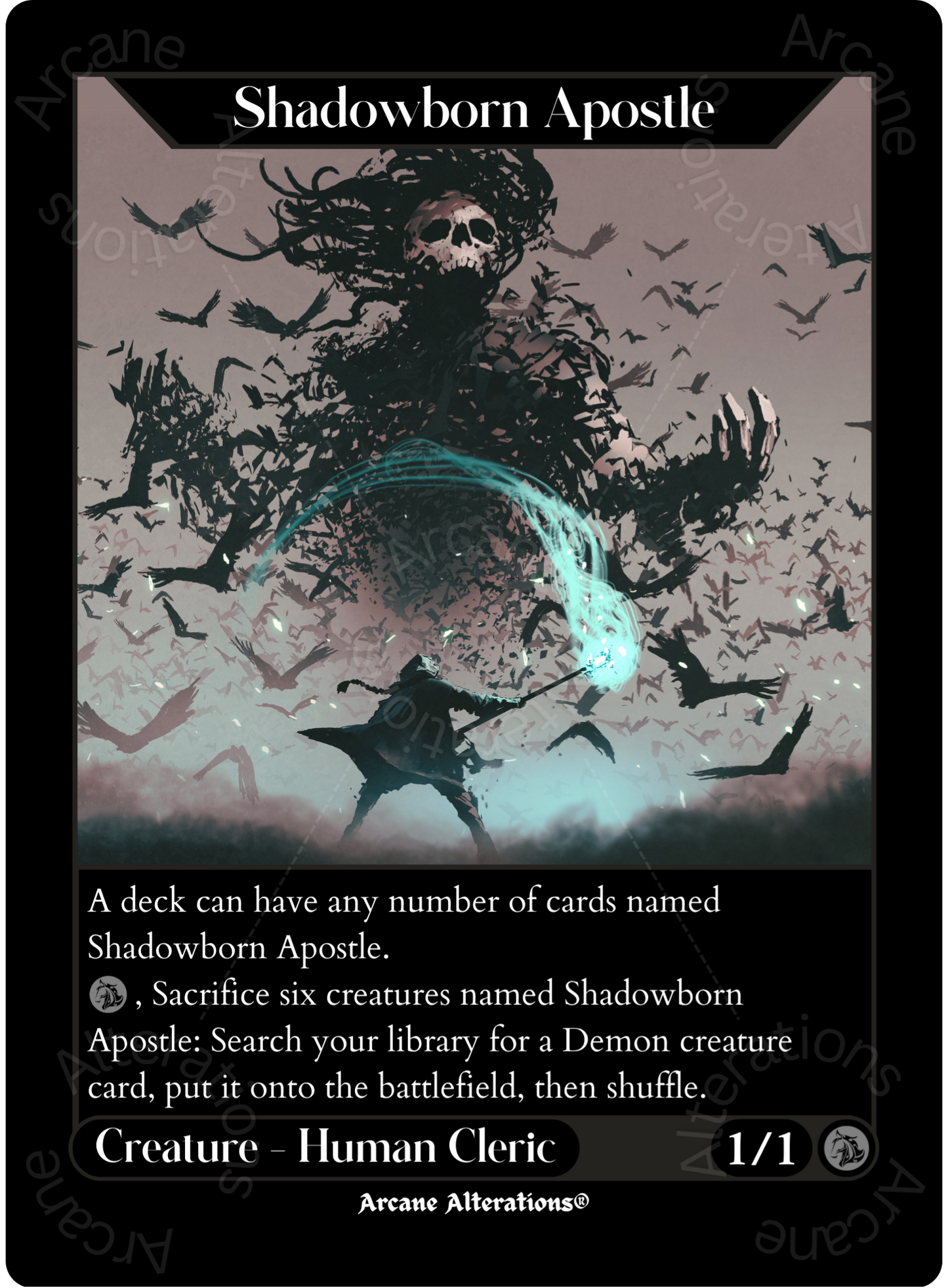 Shadowborn Apostle - High Quality Altered Art Custom Proxy Cards