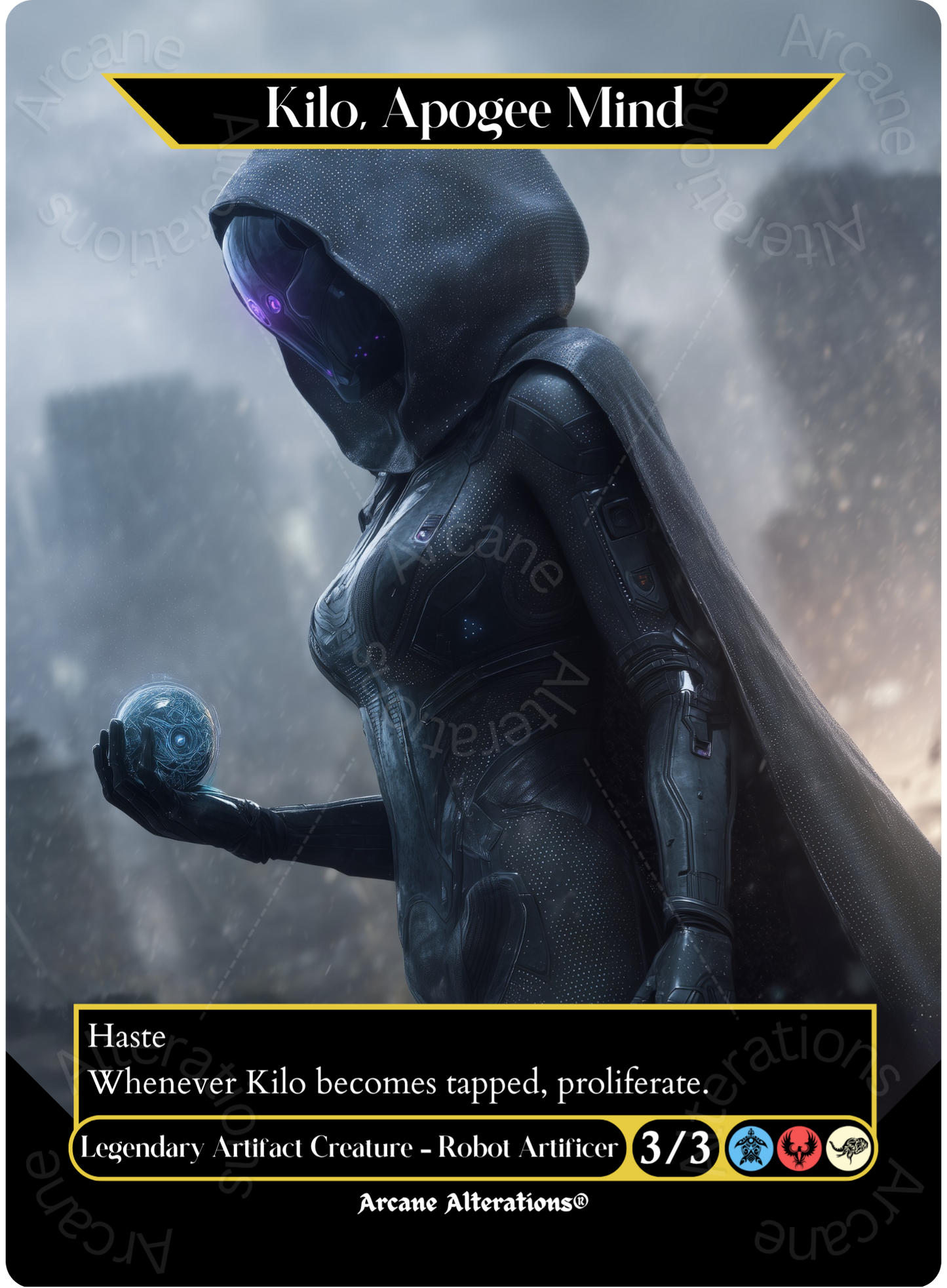 Kilo, Apogee Mind - Full Art Altered Art Custom Proxy Cards