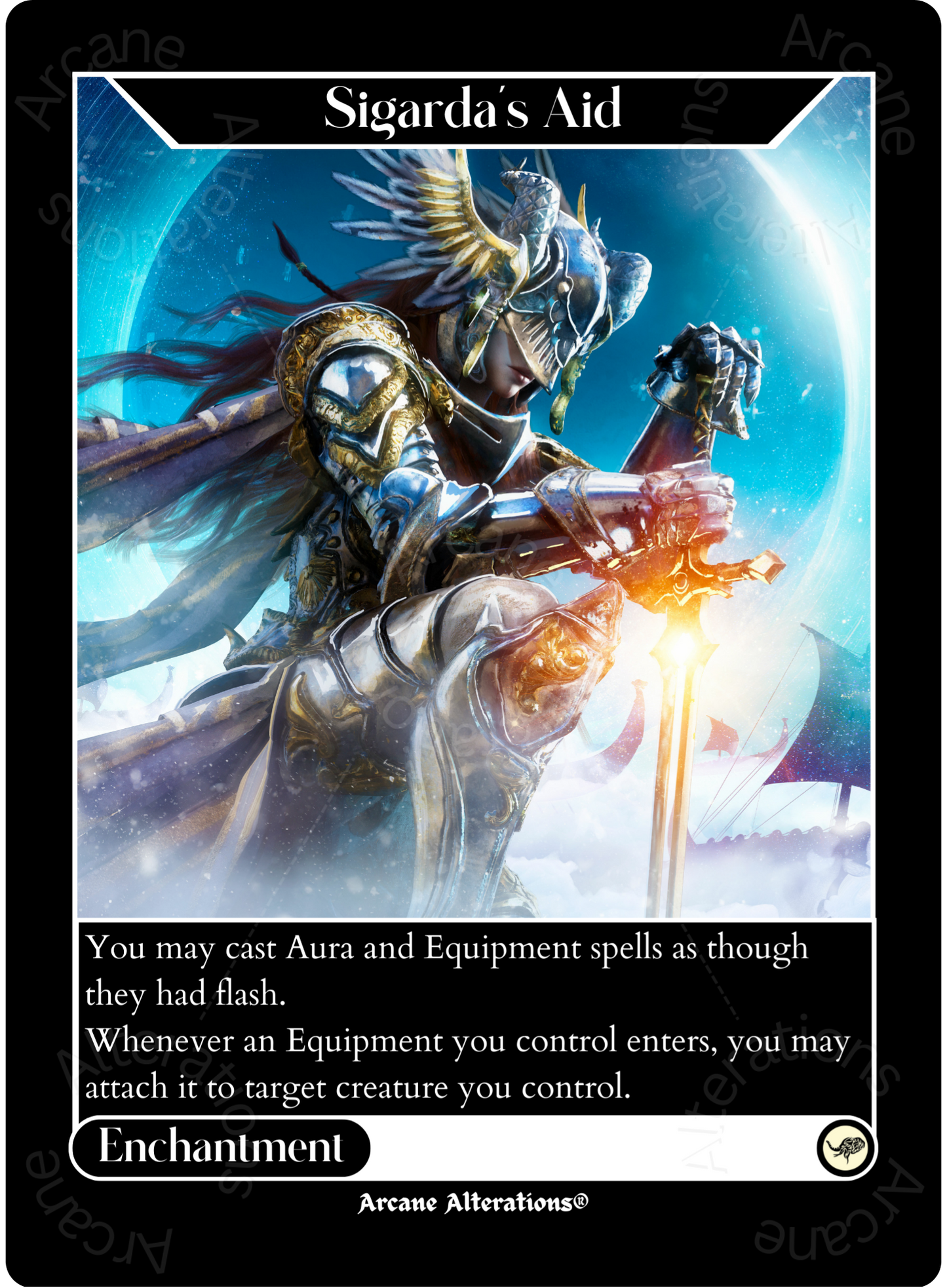 Sigarda's Aid - High Quality Altered Art Custom Proxy Cards