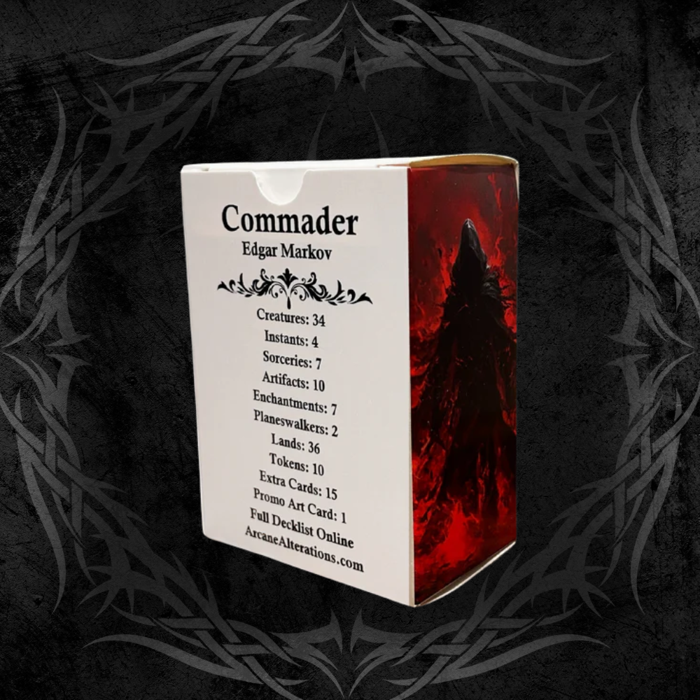 Edgar Markov Vampire Tribal Commander Deck Fully Customized