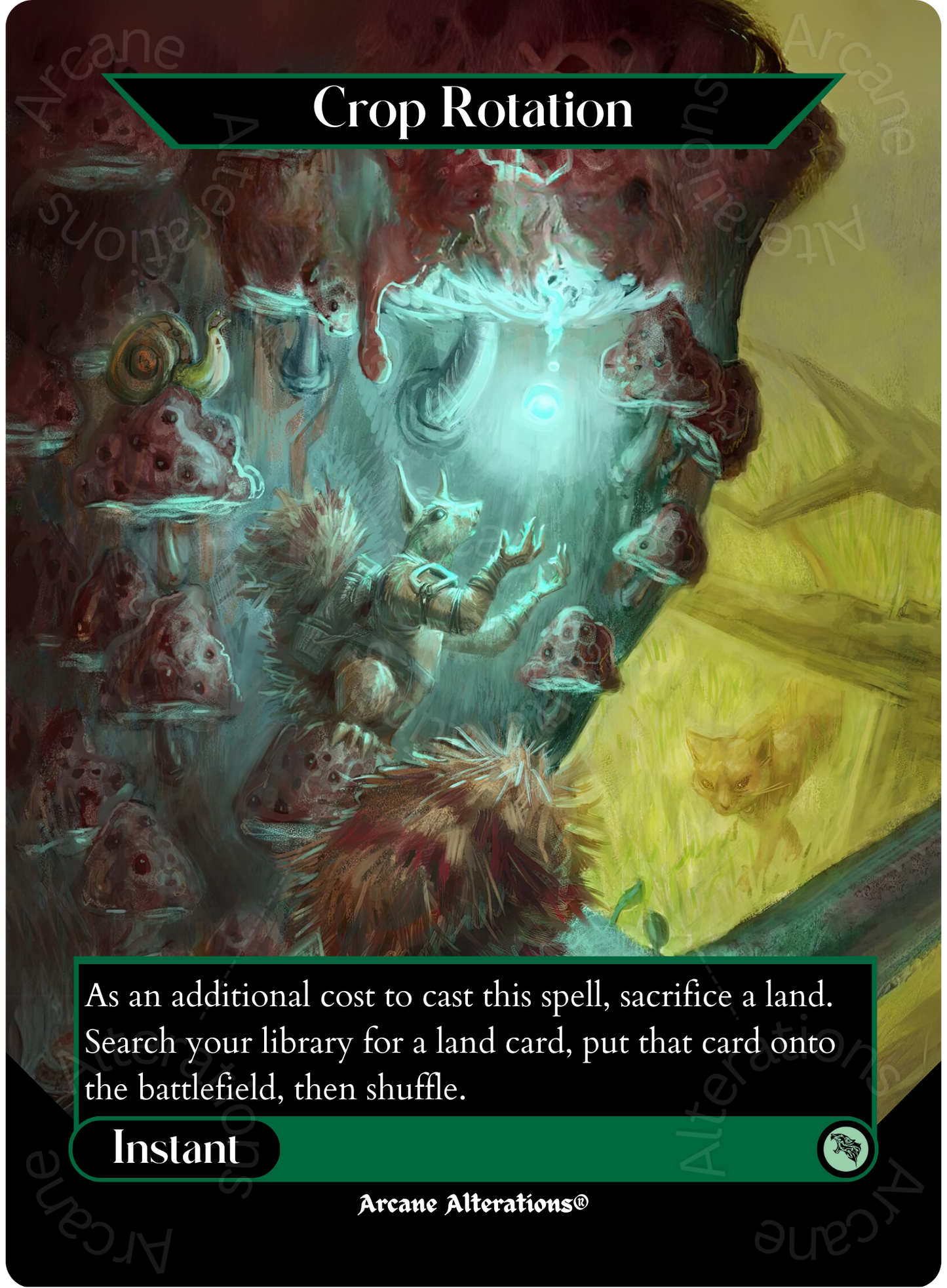 Crop Rotation - Full Art Altered Art Custom Proxy Cards