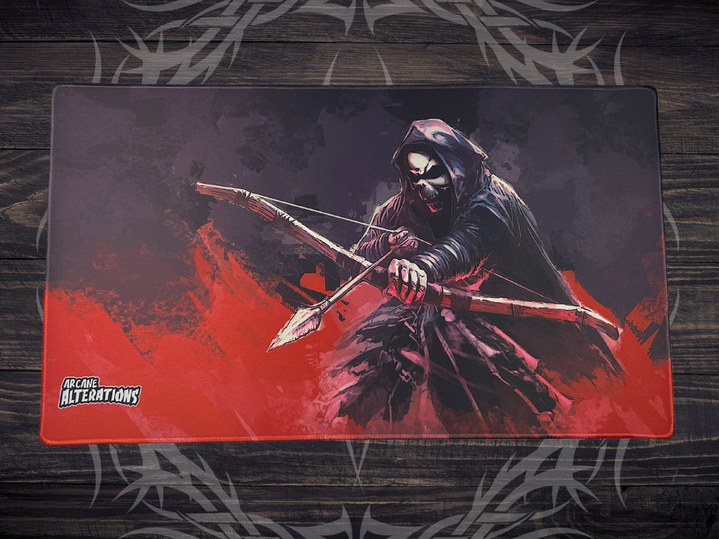 Undead Archer Stitched Edge Playmat 24"x14" (2mm)