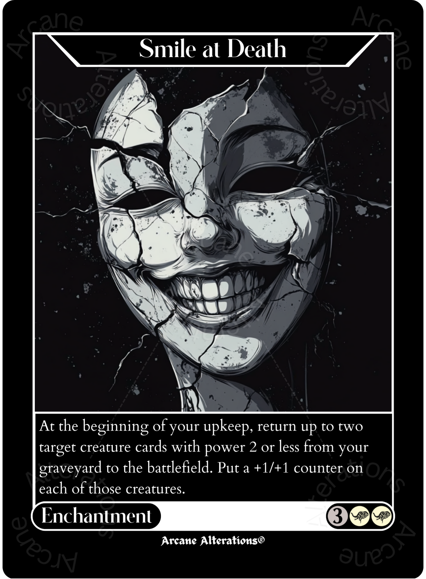 Smile at Death - High Quality Altered Art Custom Proxy Cards