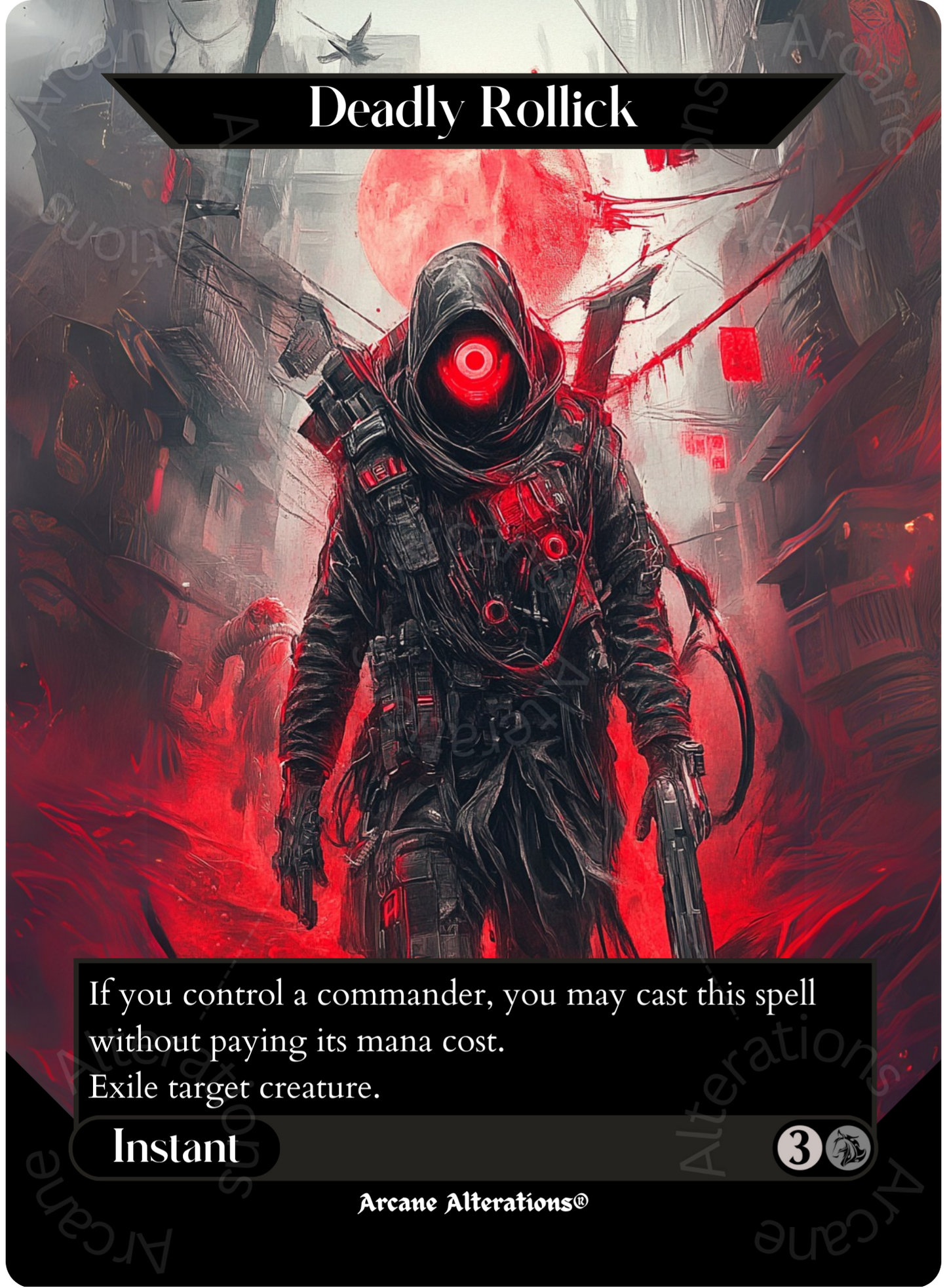 Deadly Rollick - Full Art Altered Art Custom Proxy Cards