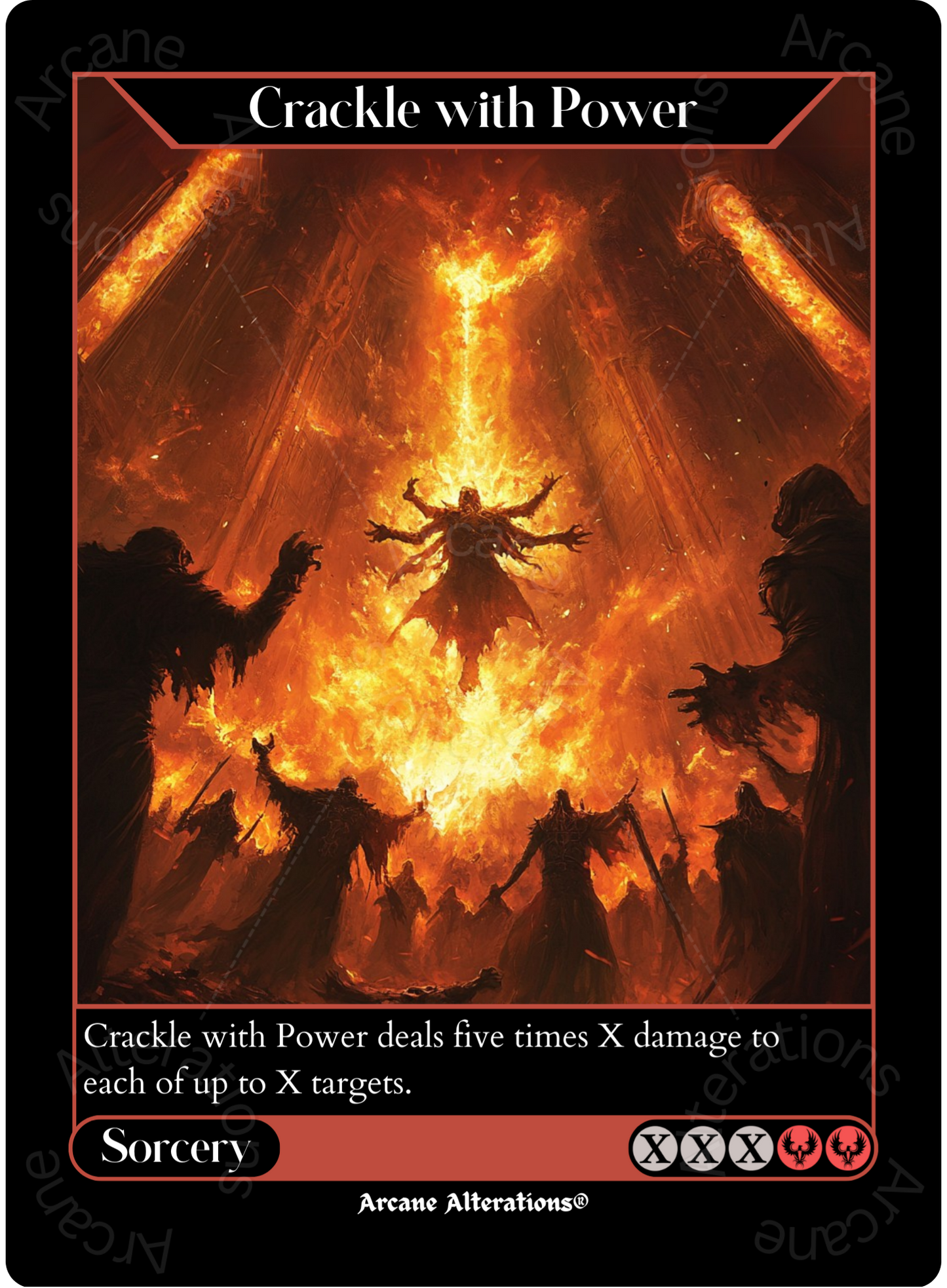 Crackle With Power - High Quality Altered Art Custom Proxy Cards