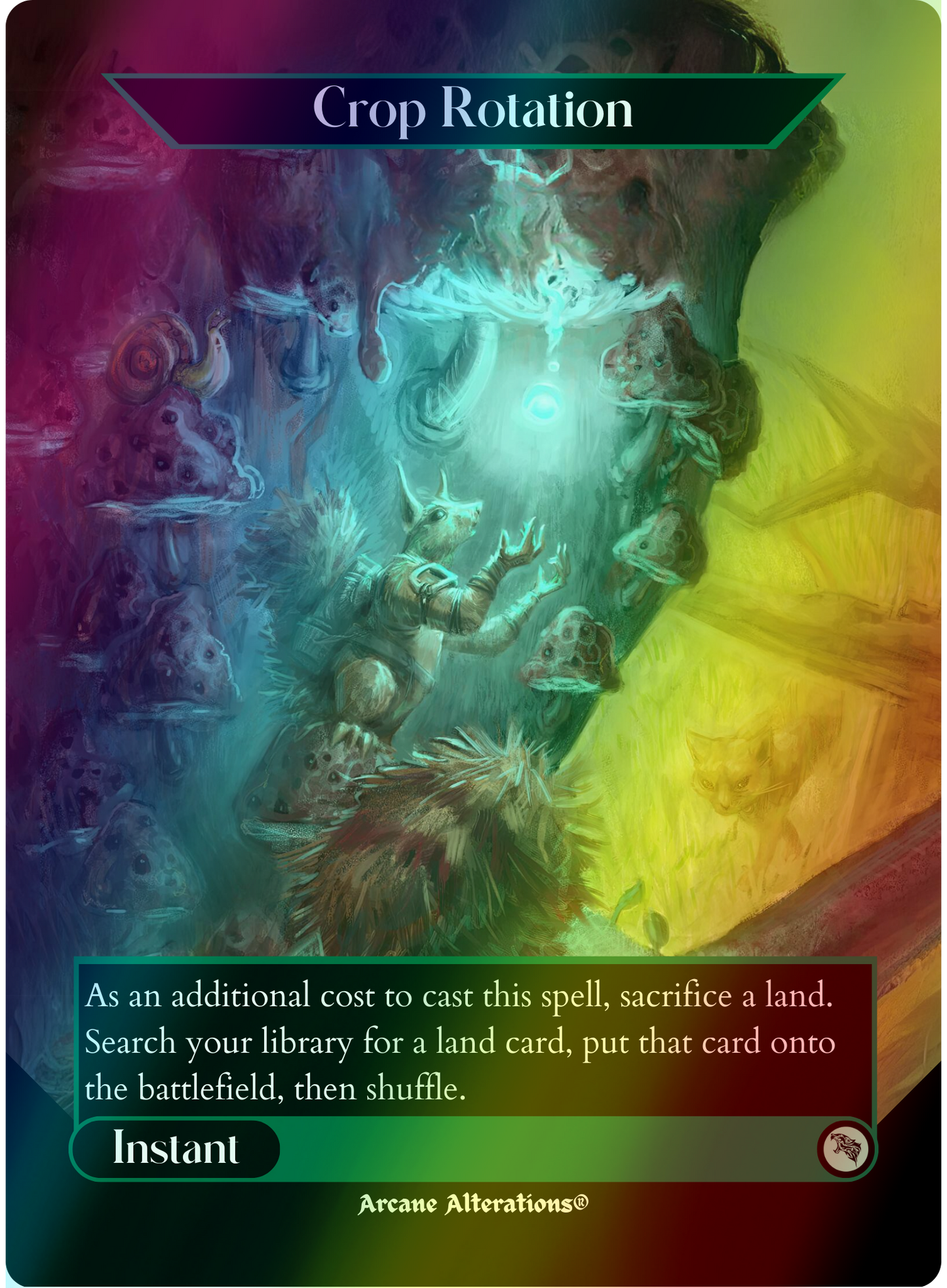 Crop Rotation - Full Art Altered Art Custom Proxy Cards