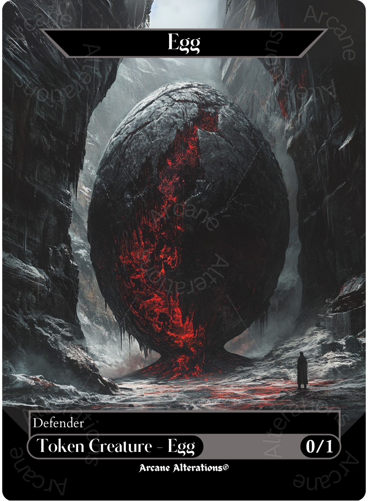 Egg Token - Full Art Altered Art Custom Proxy Cards