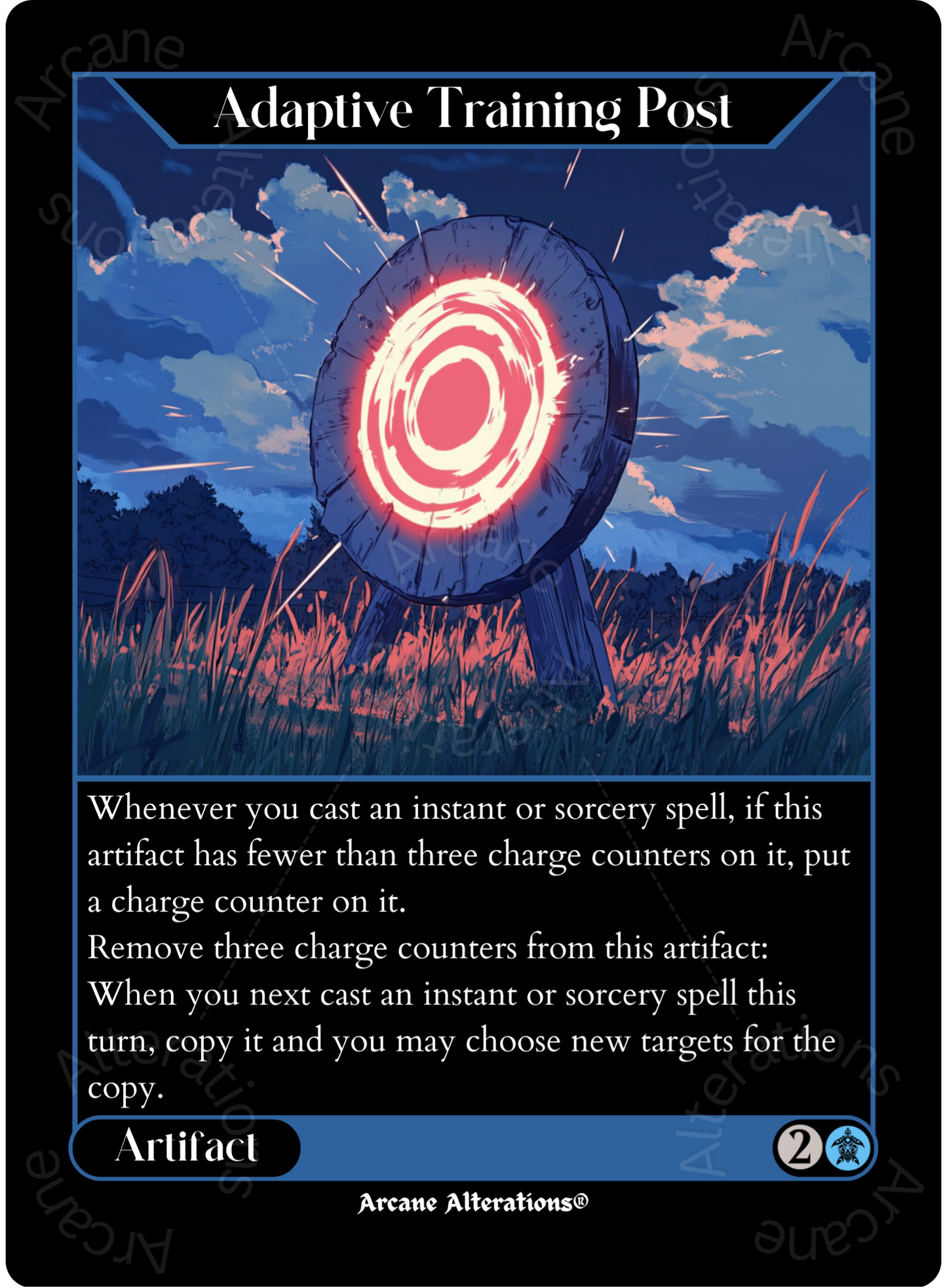 Adaptive Training Post - High Quality Altered Art Custom Proxy Cards
