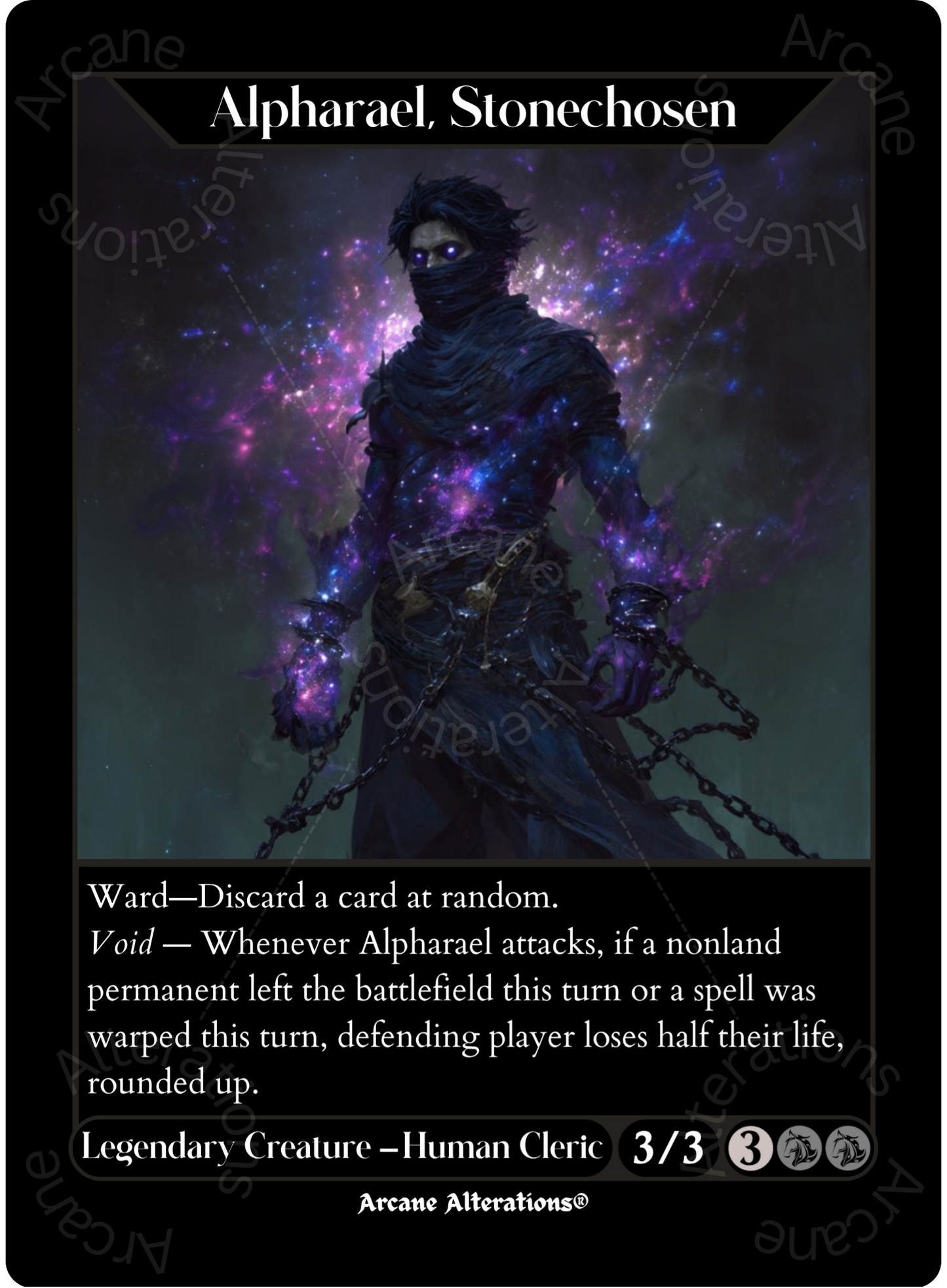 Alpharael, Stonechosen - High Quality Altered Art Custom Proxy Cards