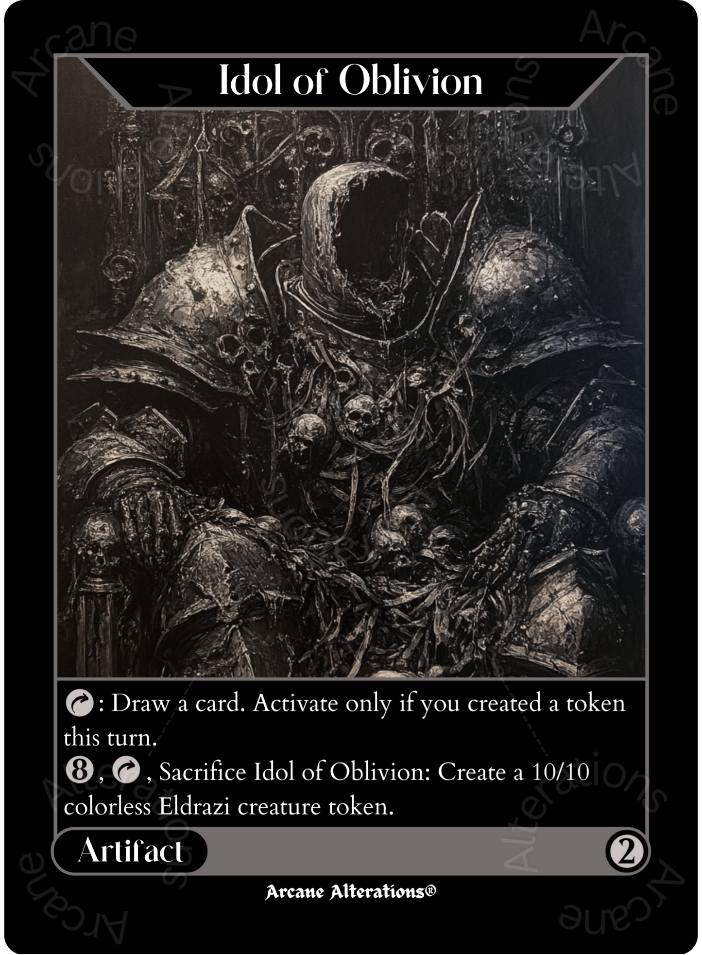 Idol of Oblivion - High Quality Altered Art Custom Proxy Cards