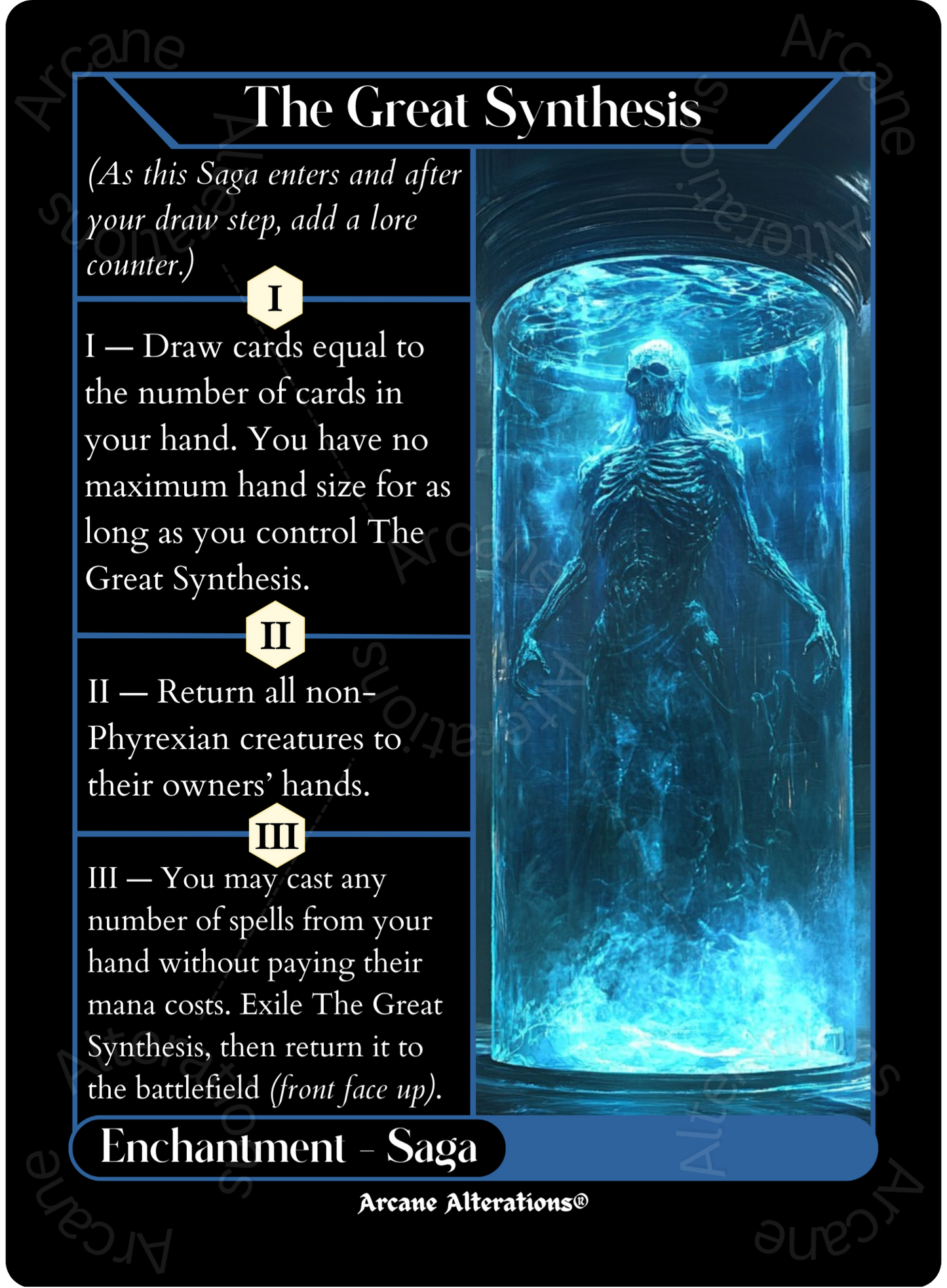 Jin Gitaxias / The Great Synthesis - Full Art Altered Art Custom Proxy Cards