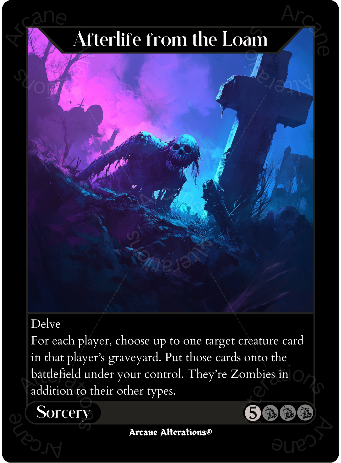 Afterlife from the Loam - High Quality Altered Art Custom Proxy Cards