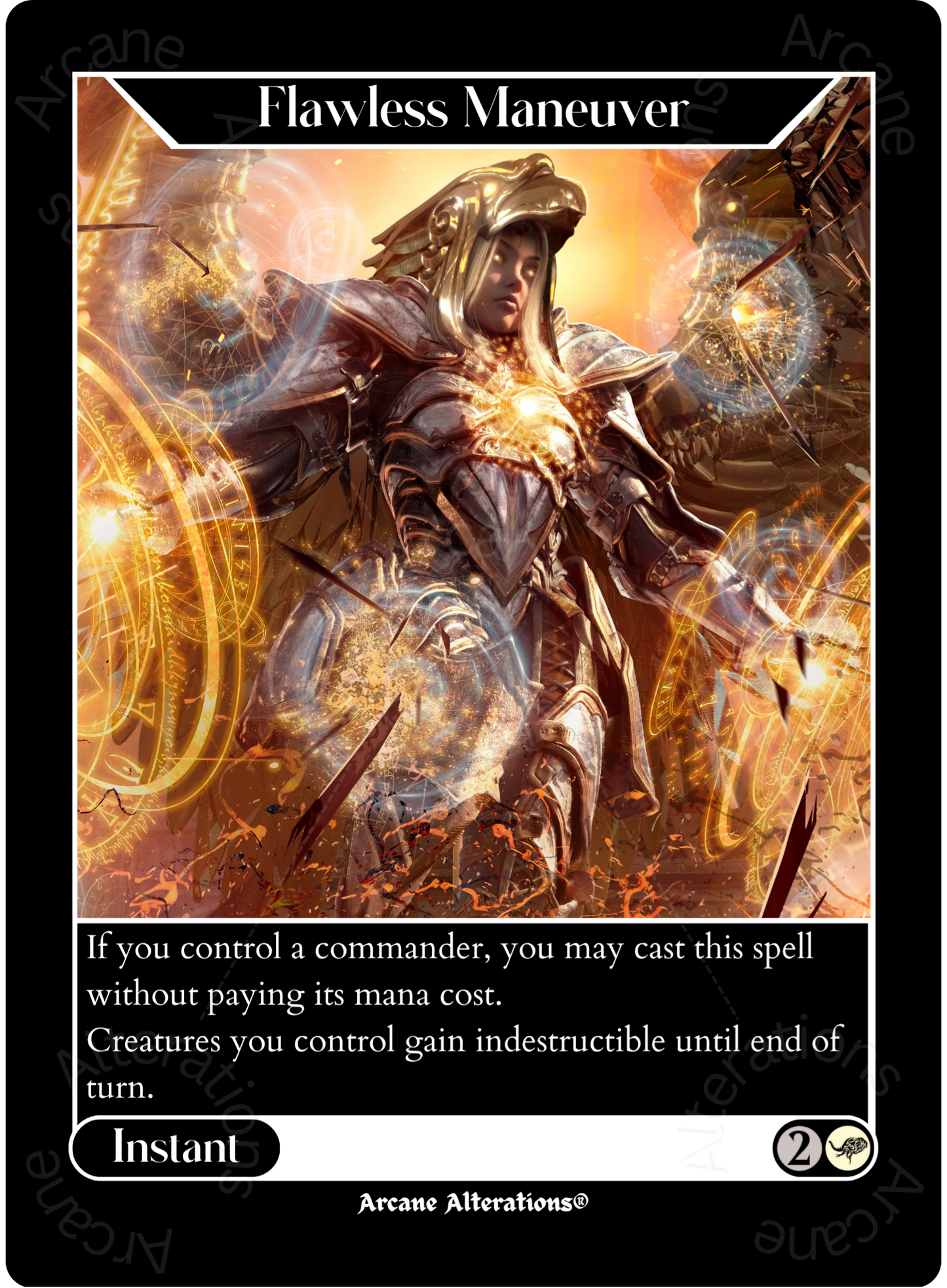 Flawless Maneuver - High Quality Altered Art Custom Proxy Cards