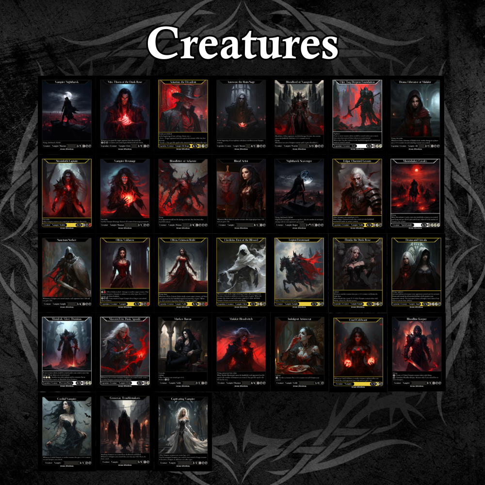 Edgar Markov Vampire Tribal Commander Deck Fully Customized