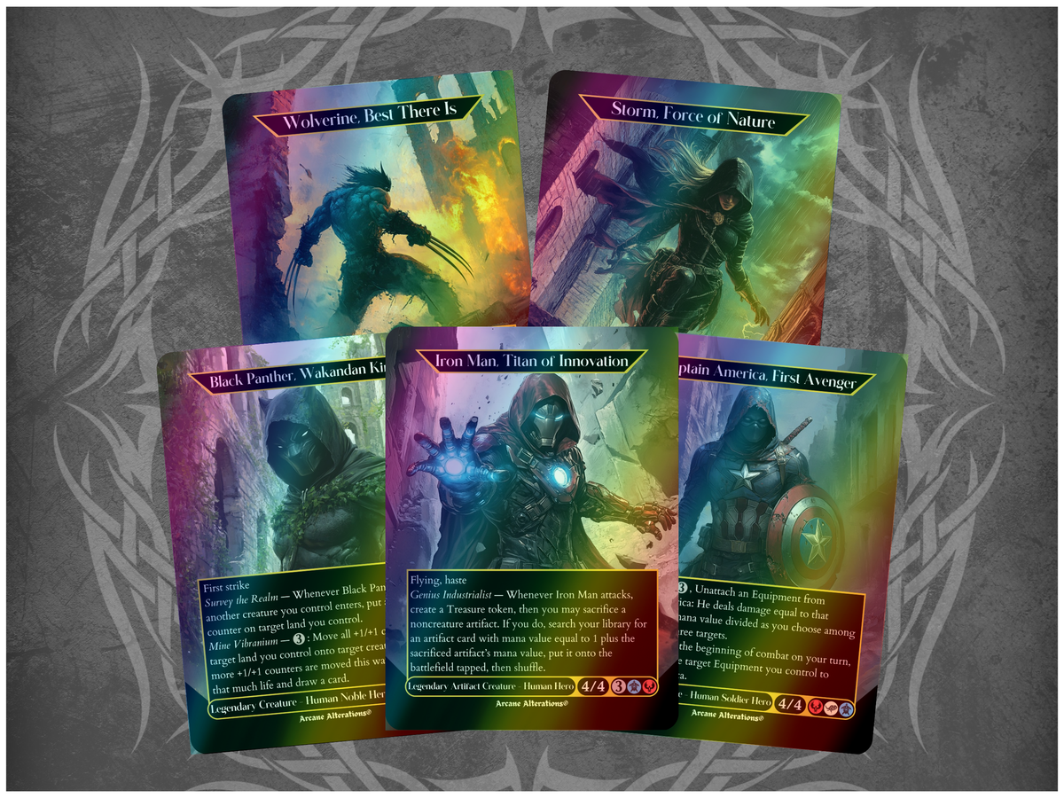 Superhero Bundle - Full Art Altered Art Custom Proxy Cards