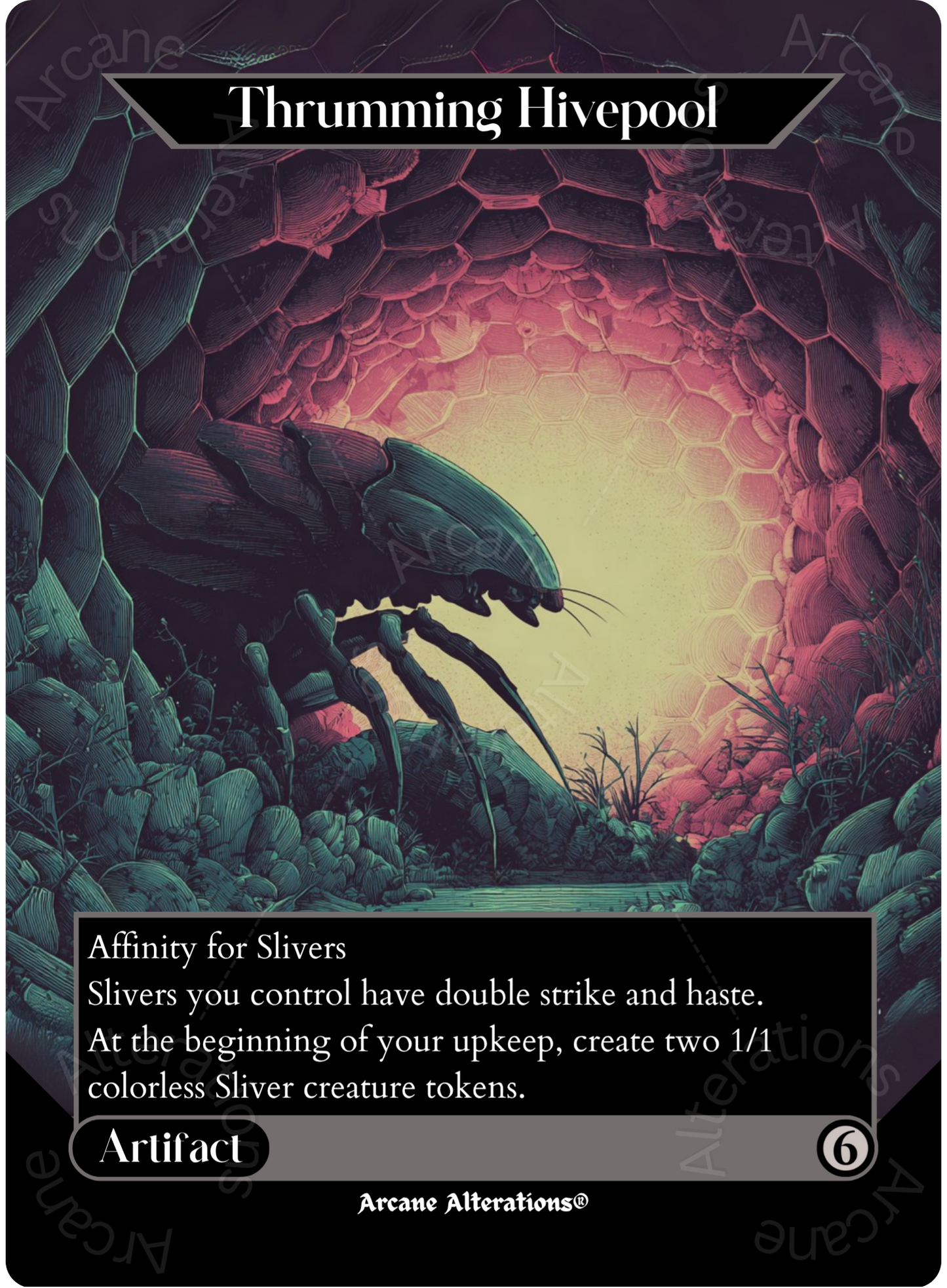 Thrumming Hivepool - Full Art Altered Art Custom Proxy Cards