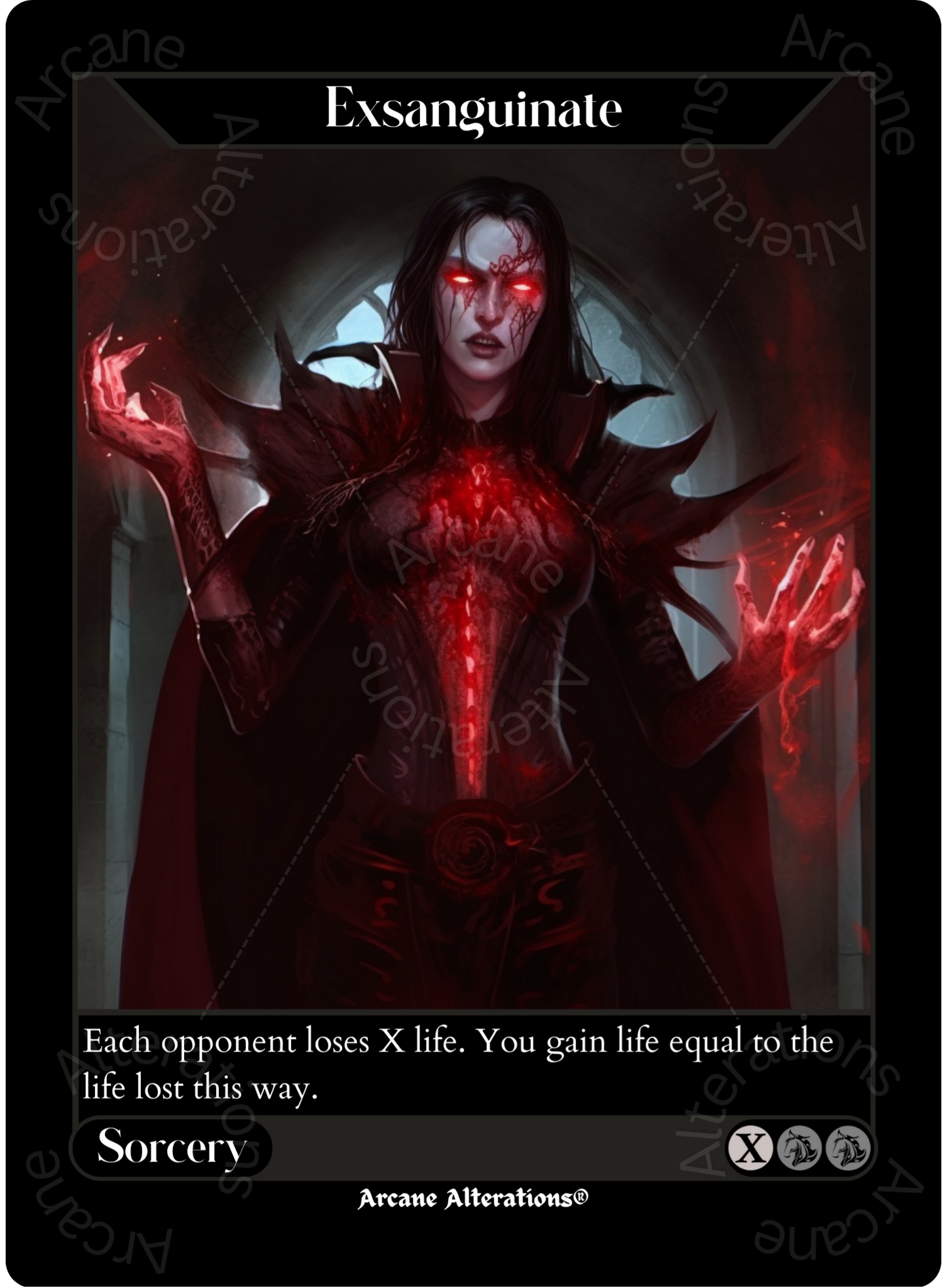 Exsanguinate - High Quality Altered Art Custom Proxy Cards