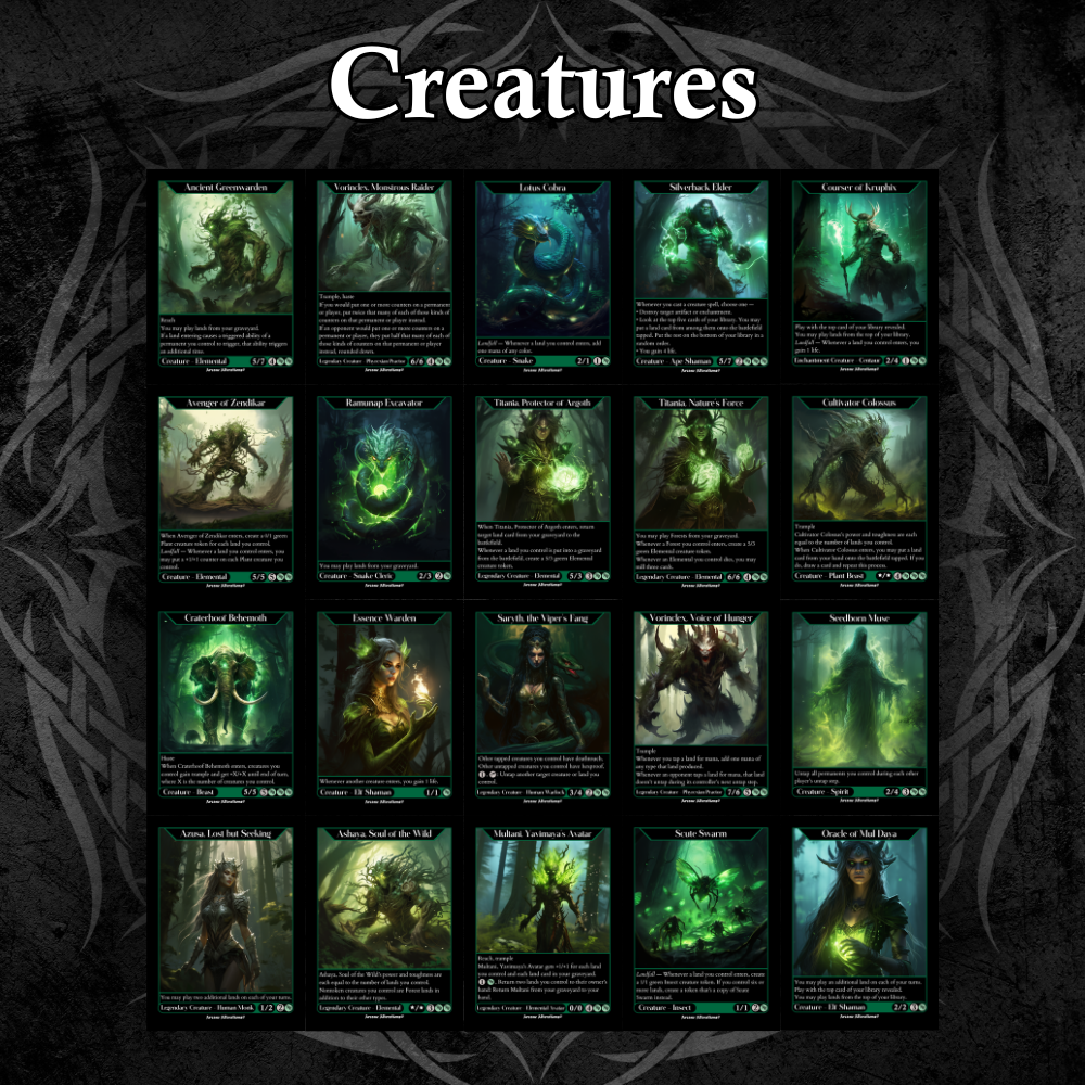 Greensleeves, Maro-Sorcerer Landfall Commander Deck Fully Customized