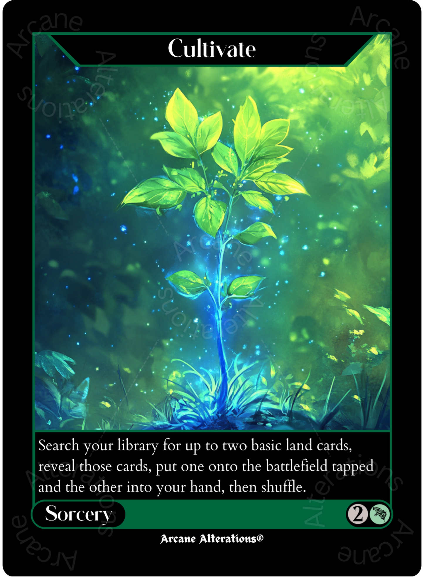Cultivate - High Quality Altered Art Custom Proxy Cards