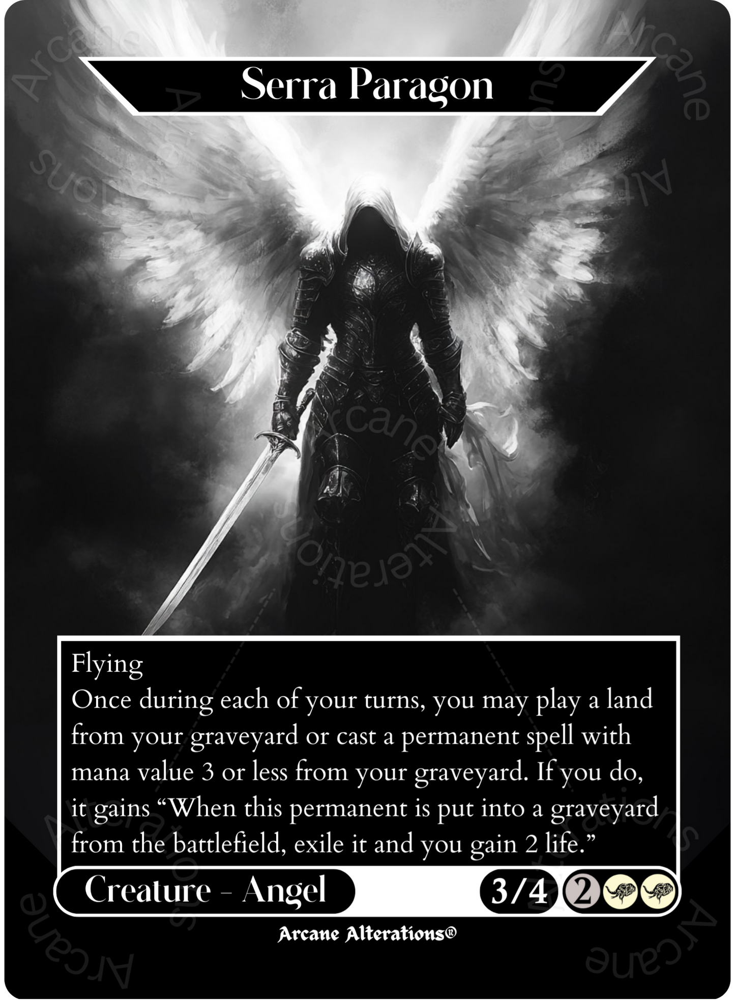 Serra Paragon - Full Art Altered Art Custom Proxy Cards