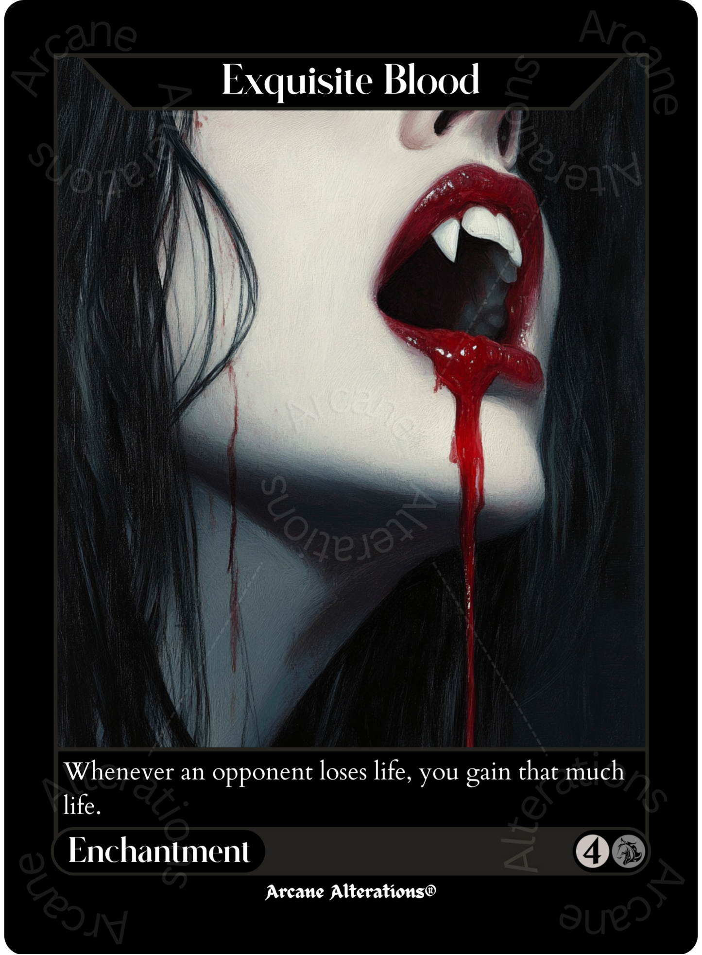 Exquisite Blood - High Quality Altered Art Custom Proxy Cards