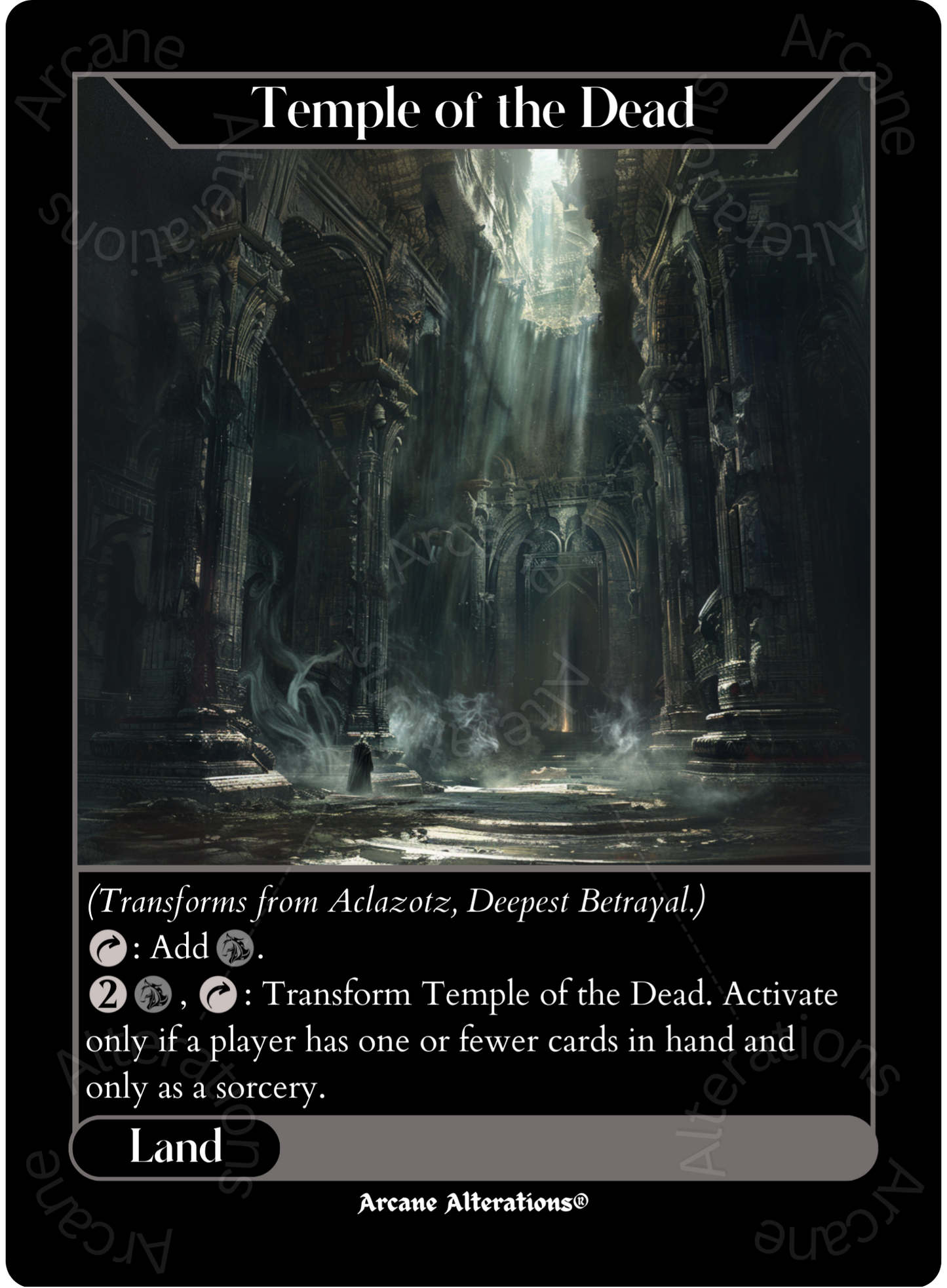 Aclazotz, Deepest Betrayal - High Quality Altered Art Custom Proxy Cards