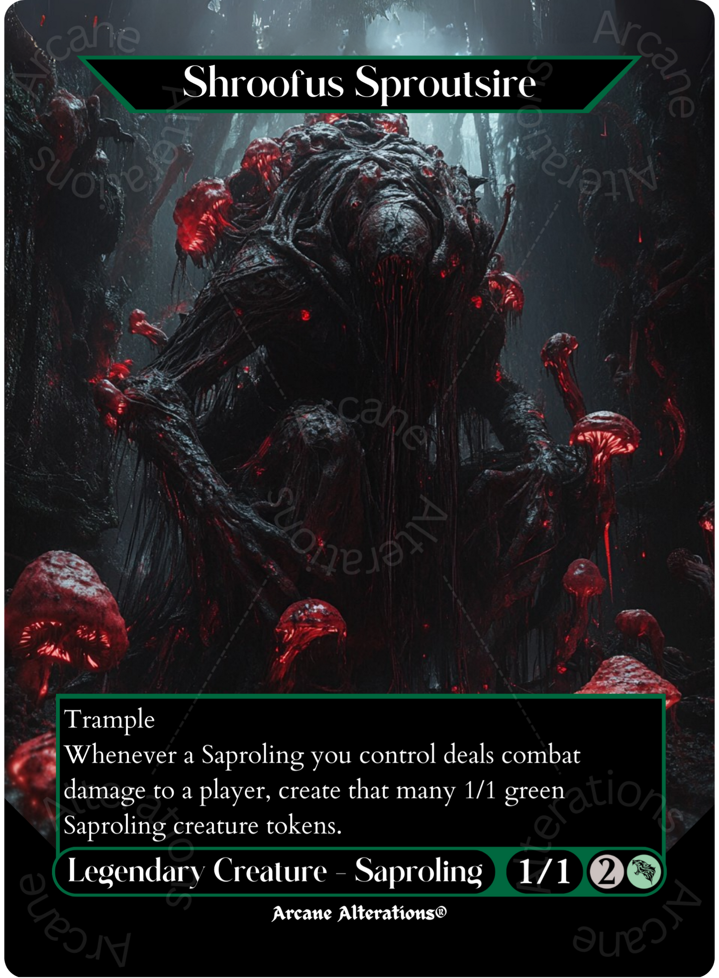 Shroofus Sproutsire - Full Art Altered Art Custom Proxy Cards