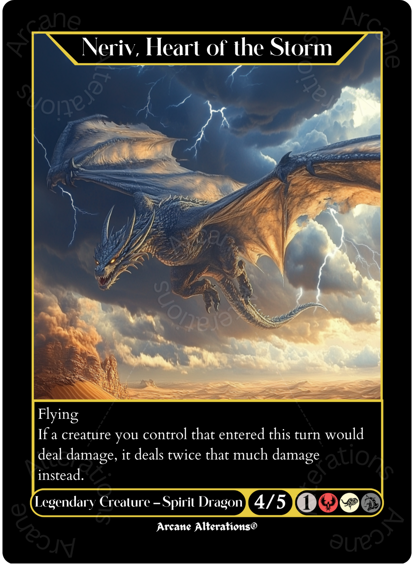 Neriv, Heart of the Storm - High Quality Altered Art Custom Proxy Cards