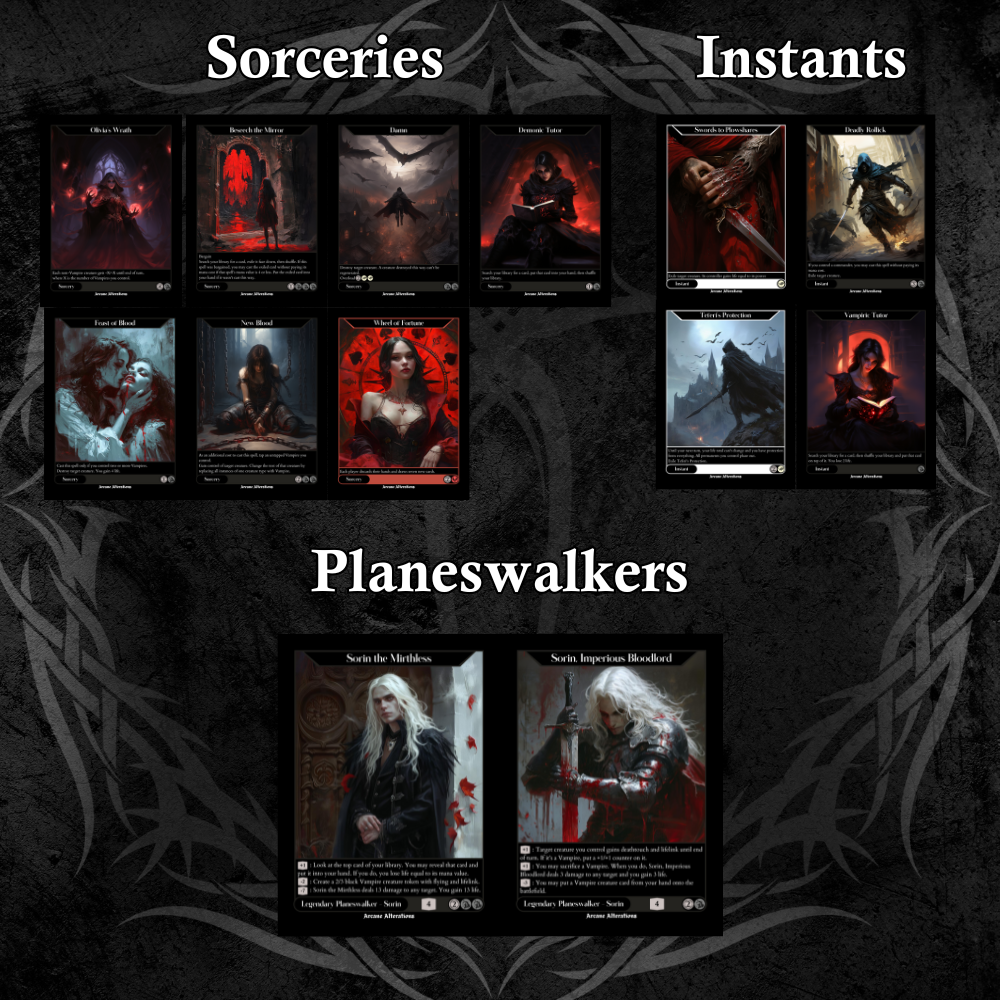 Edgar Markov Vampire Tribal Commander Deck Fully Customized