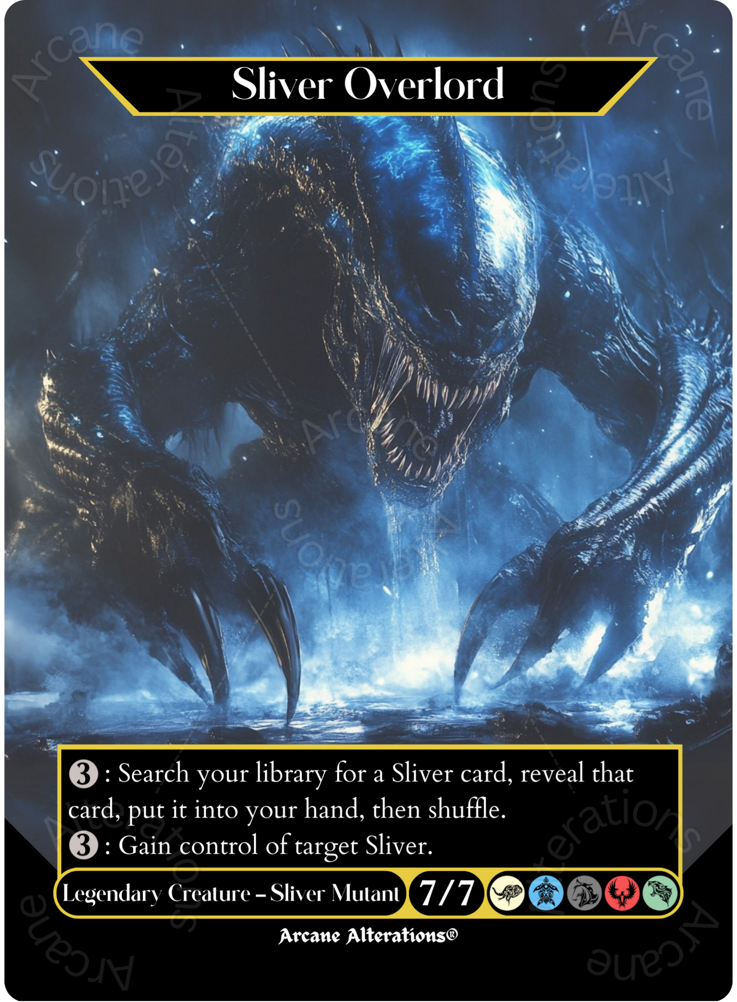Sliver Overlord - Full Art Altered Art Custom Proxy Cards
