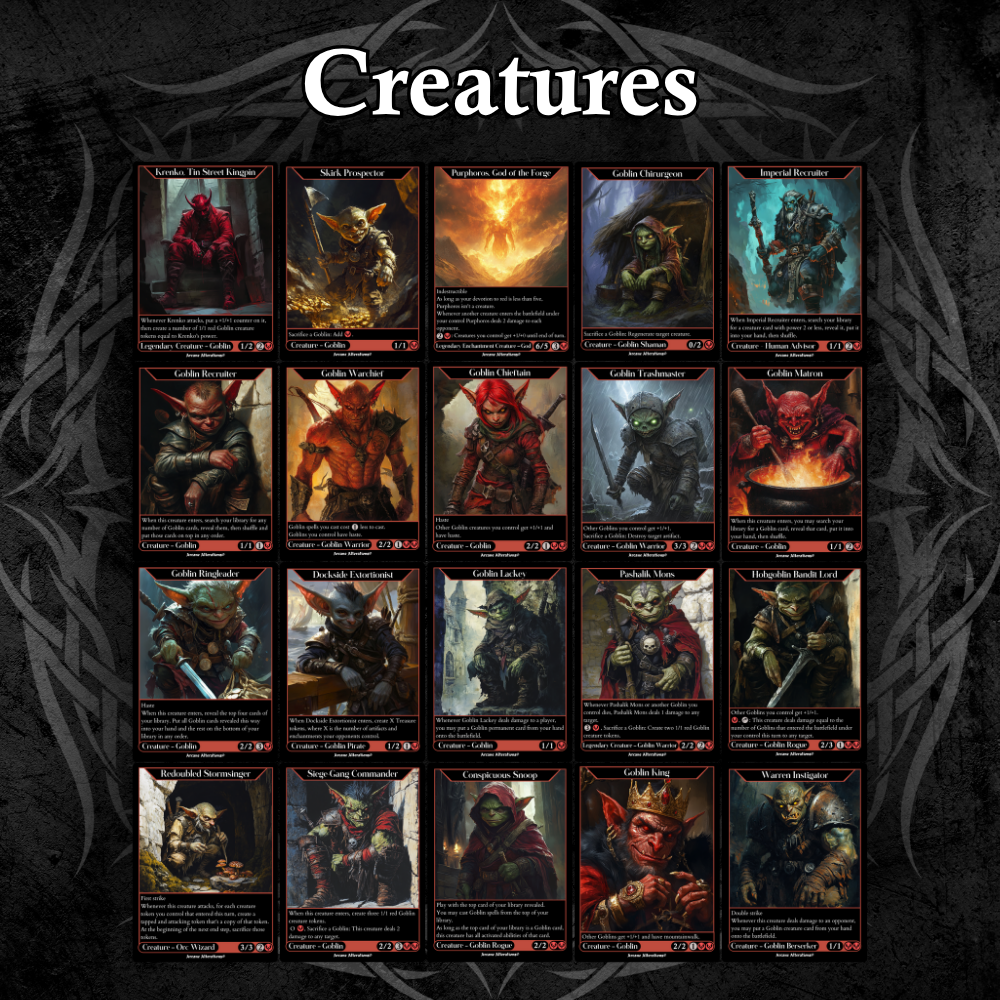 Krenko, Mob Boss Commander Deck Fully Customized