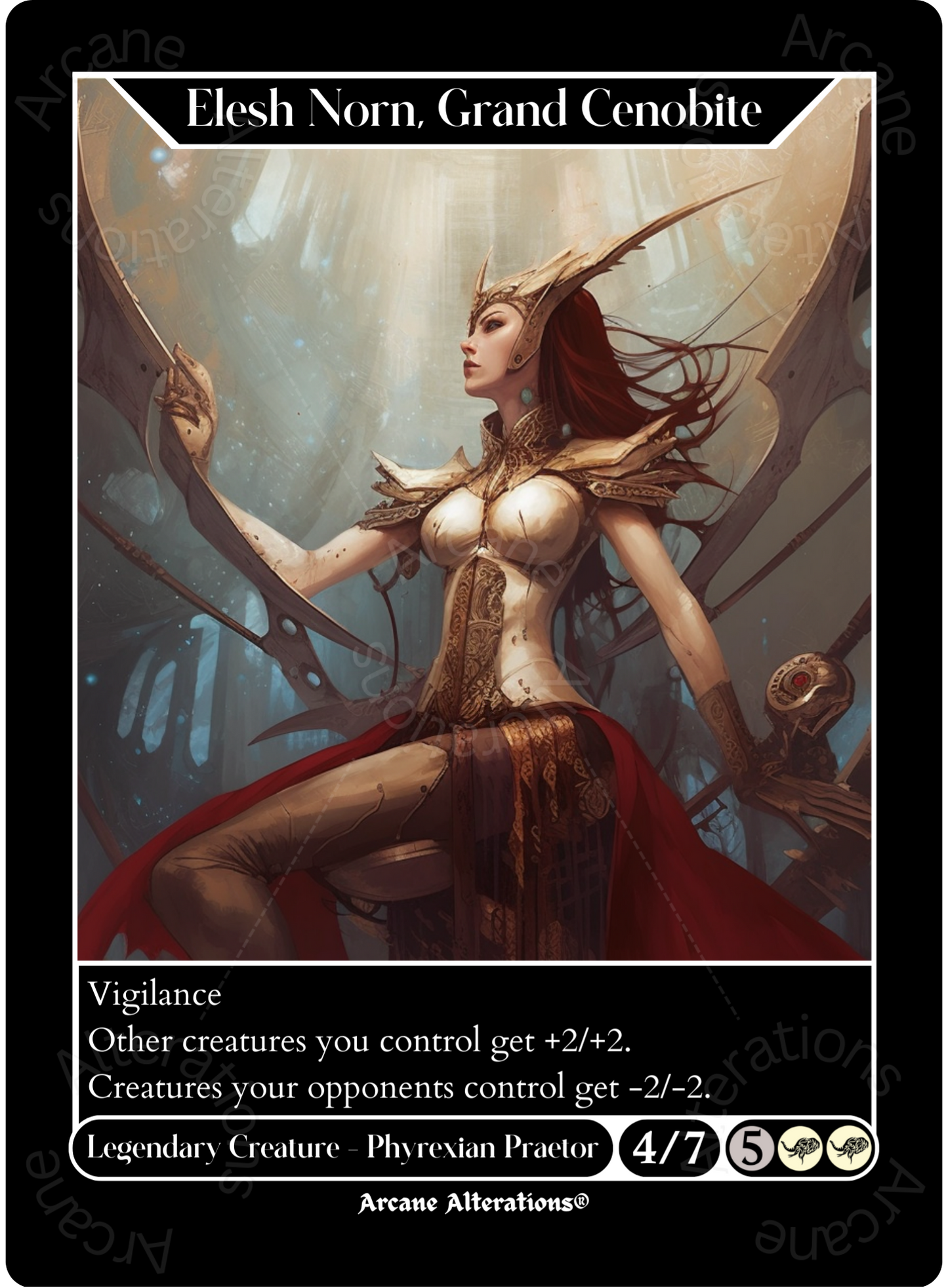 Elesh Norn, Grand Cenobite - High Quality Altered Art Custom Proxy Cards