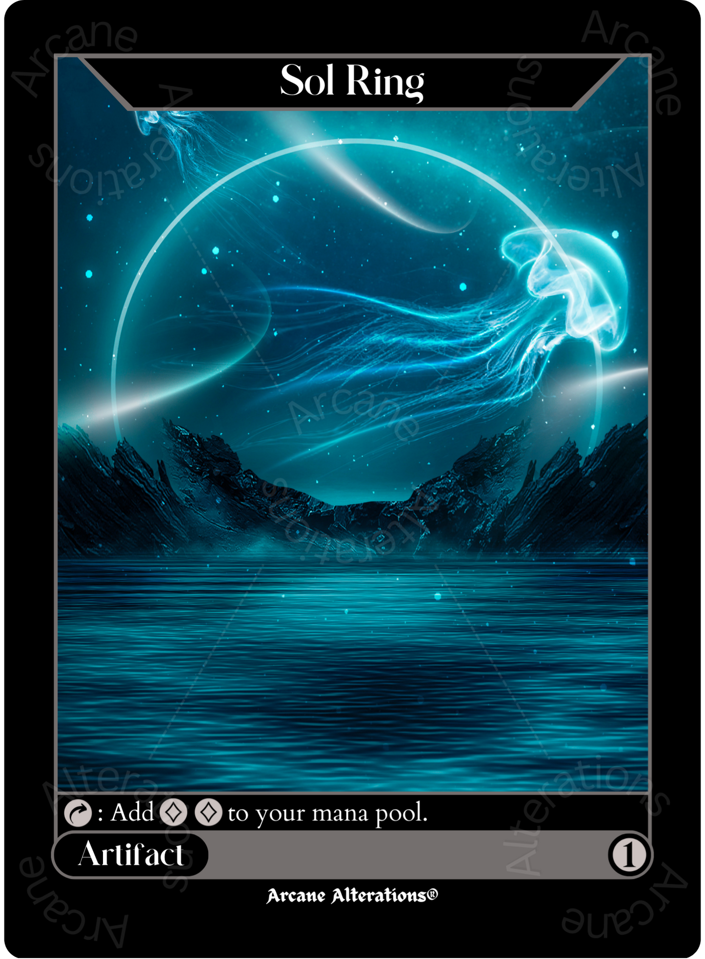 Sol Ring - High Quality Altered Art Custom Proxy Cards