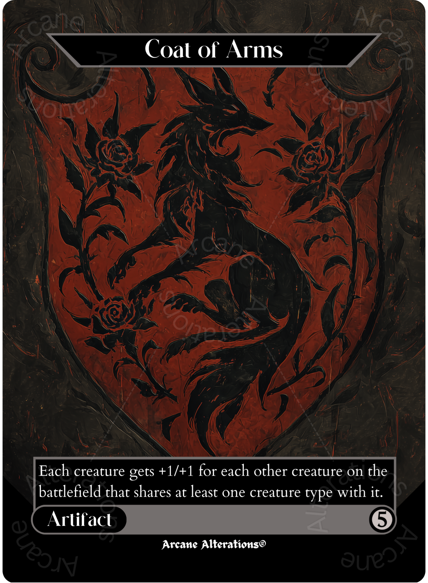 Coat of Arms - Full Art Altered Art Custom Proxy Cards