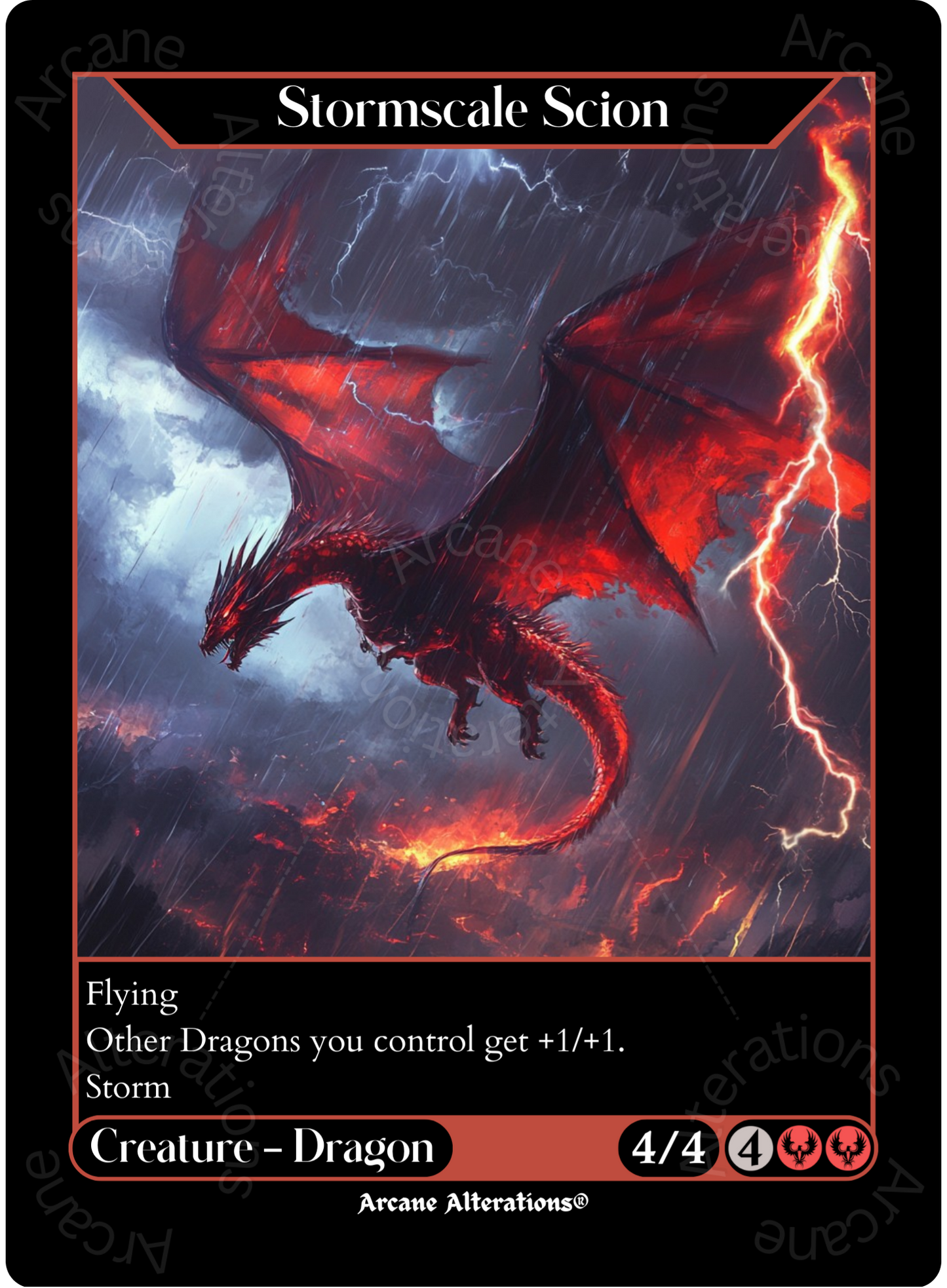 Stormscale Scion - High Quality Altered Art Custom Proxy Cards