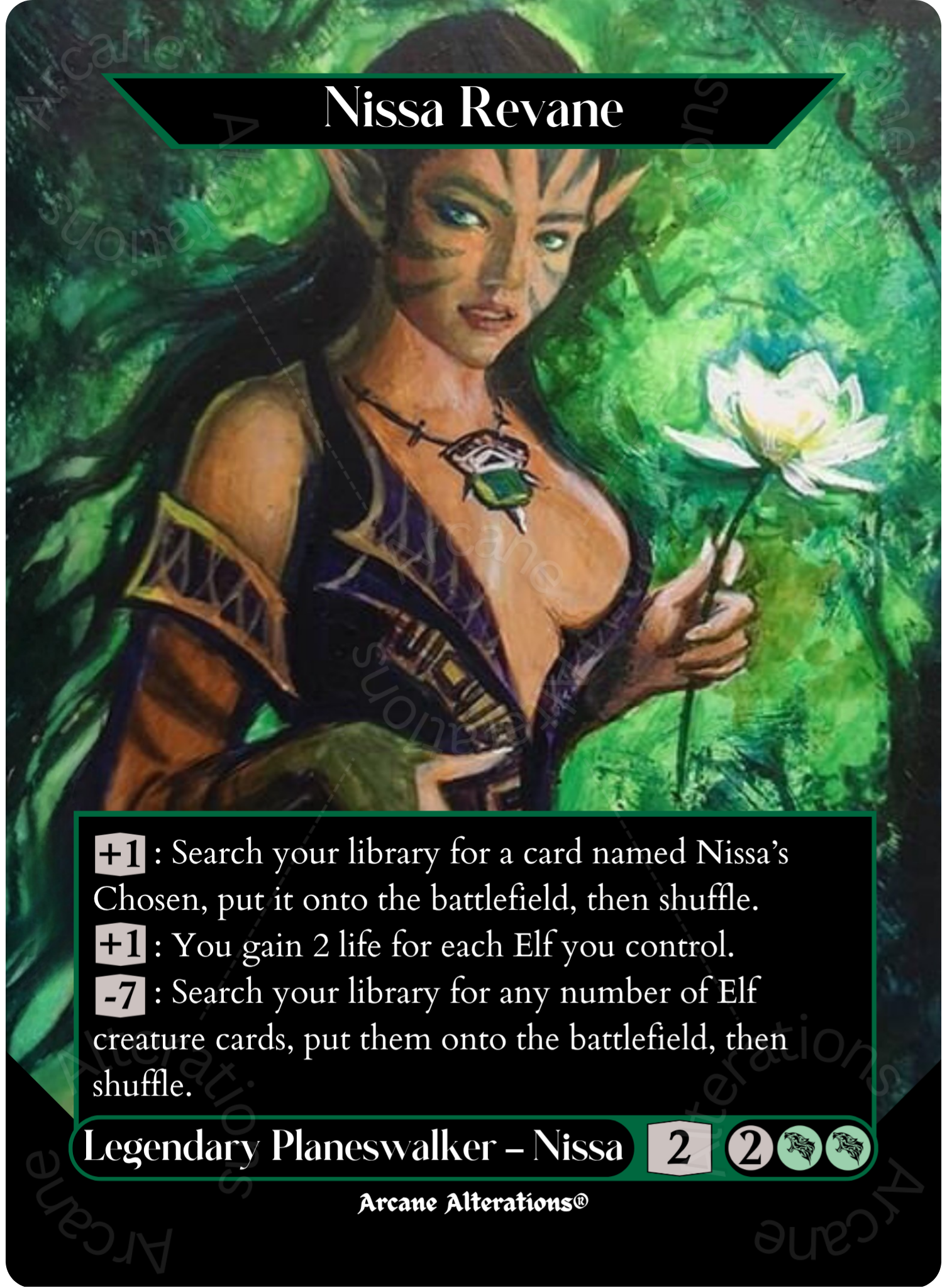 alternate art mtg cards Nissa Revane