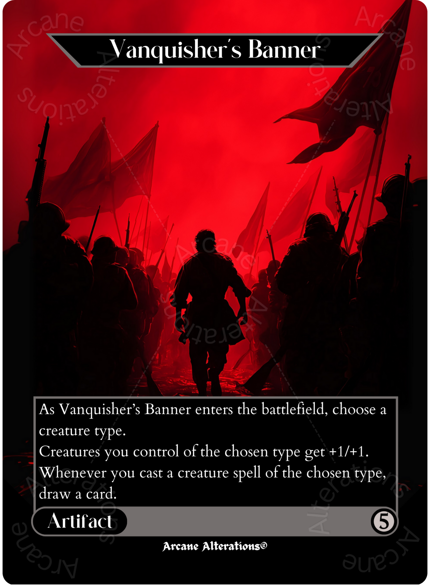 Vanquisher's Banner - Full Art Altered Art Custom Proxy Cards
