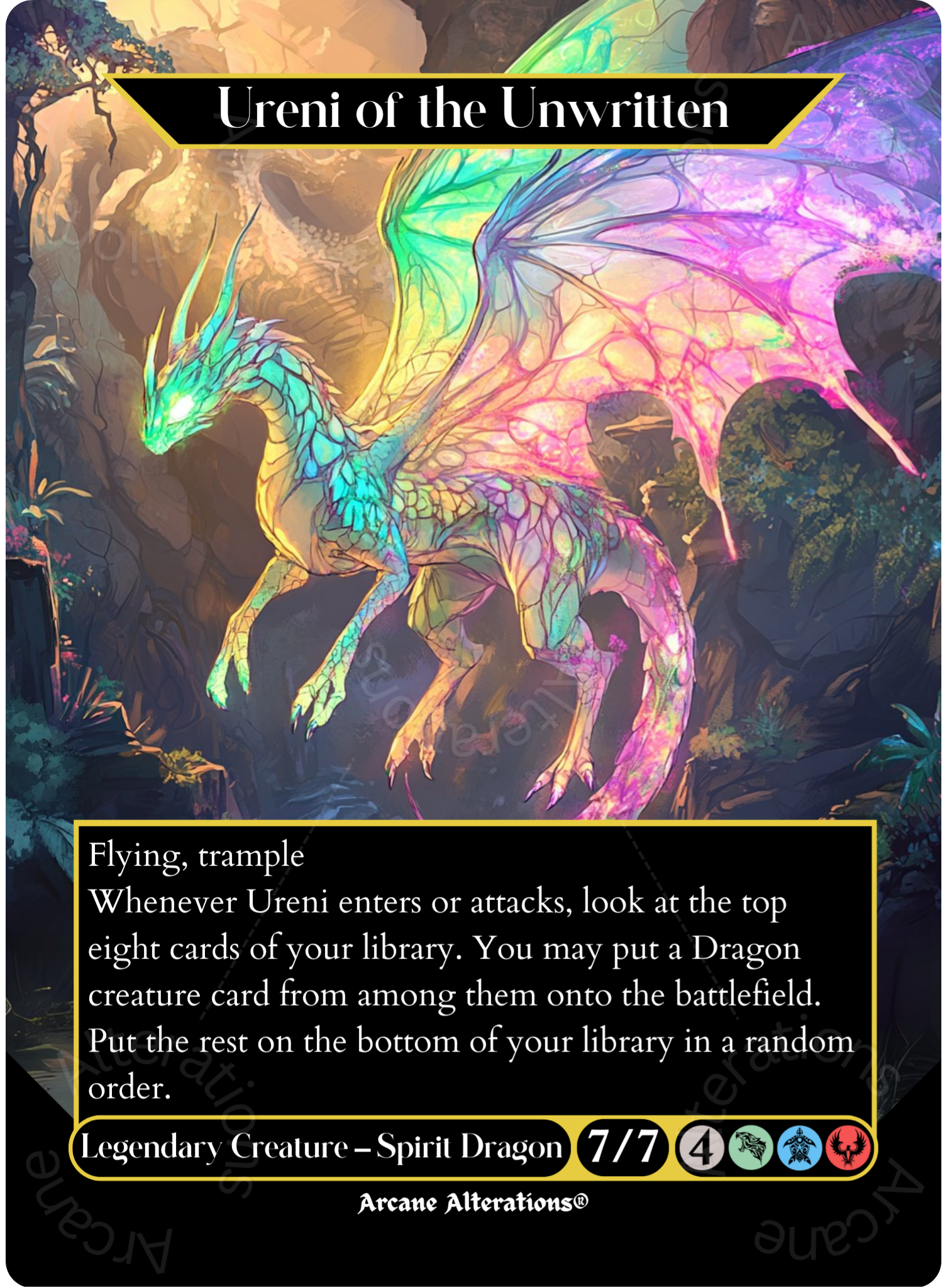 alternate art cards mtg Ureni of the Unwritten