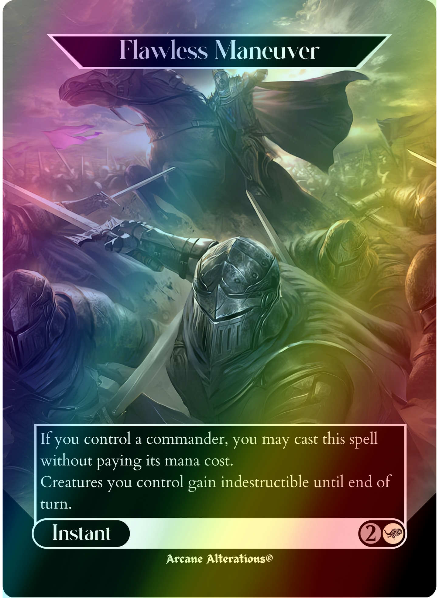 Flawless Maneuver - Full Art Altered Art Custom Proxy Cards