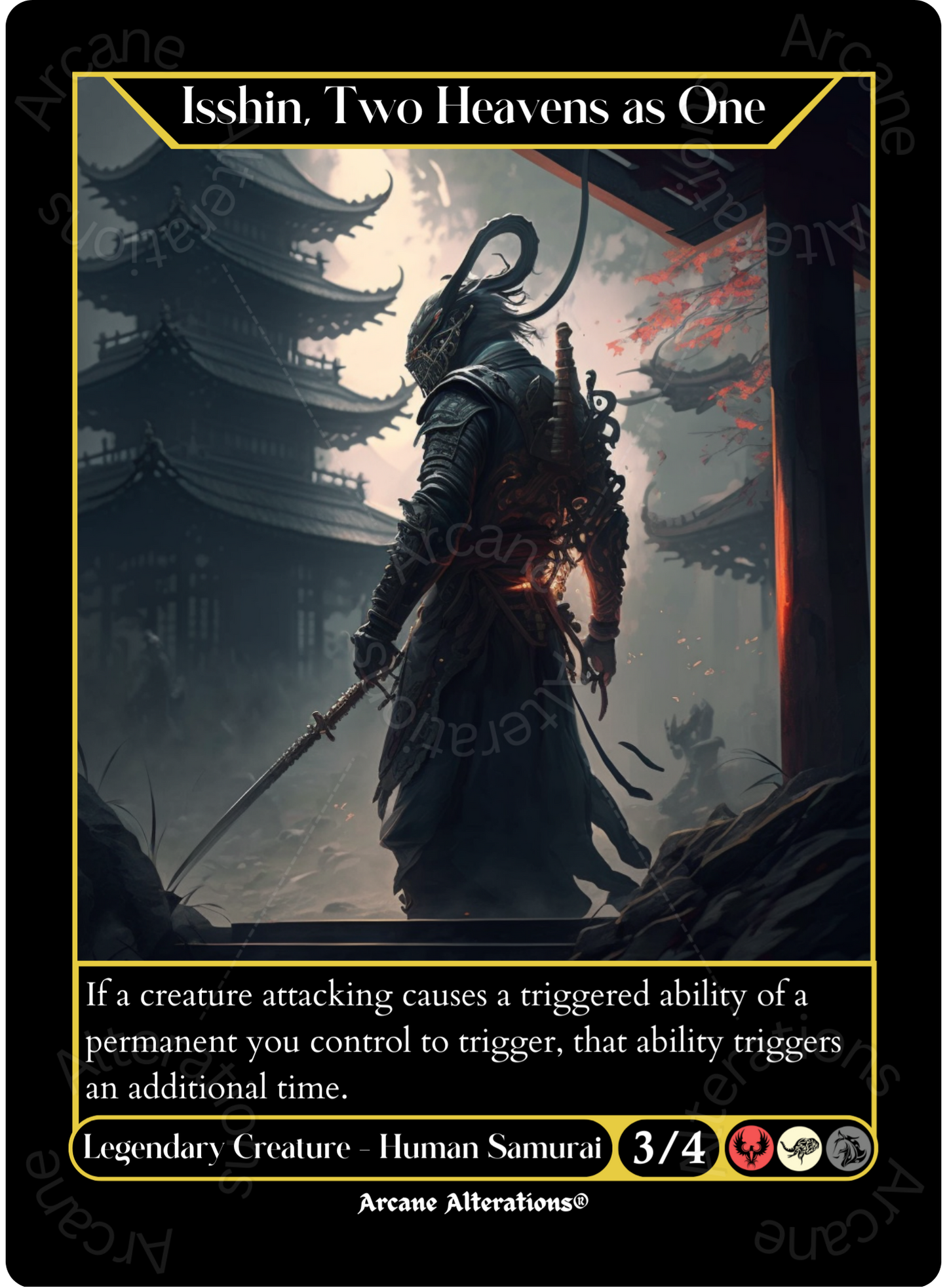 Isshin, Two Heavens As One - High Quality Altered Art Custom Proxy Cards