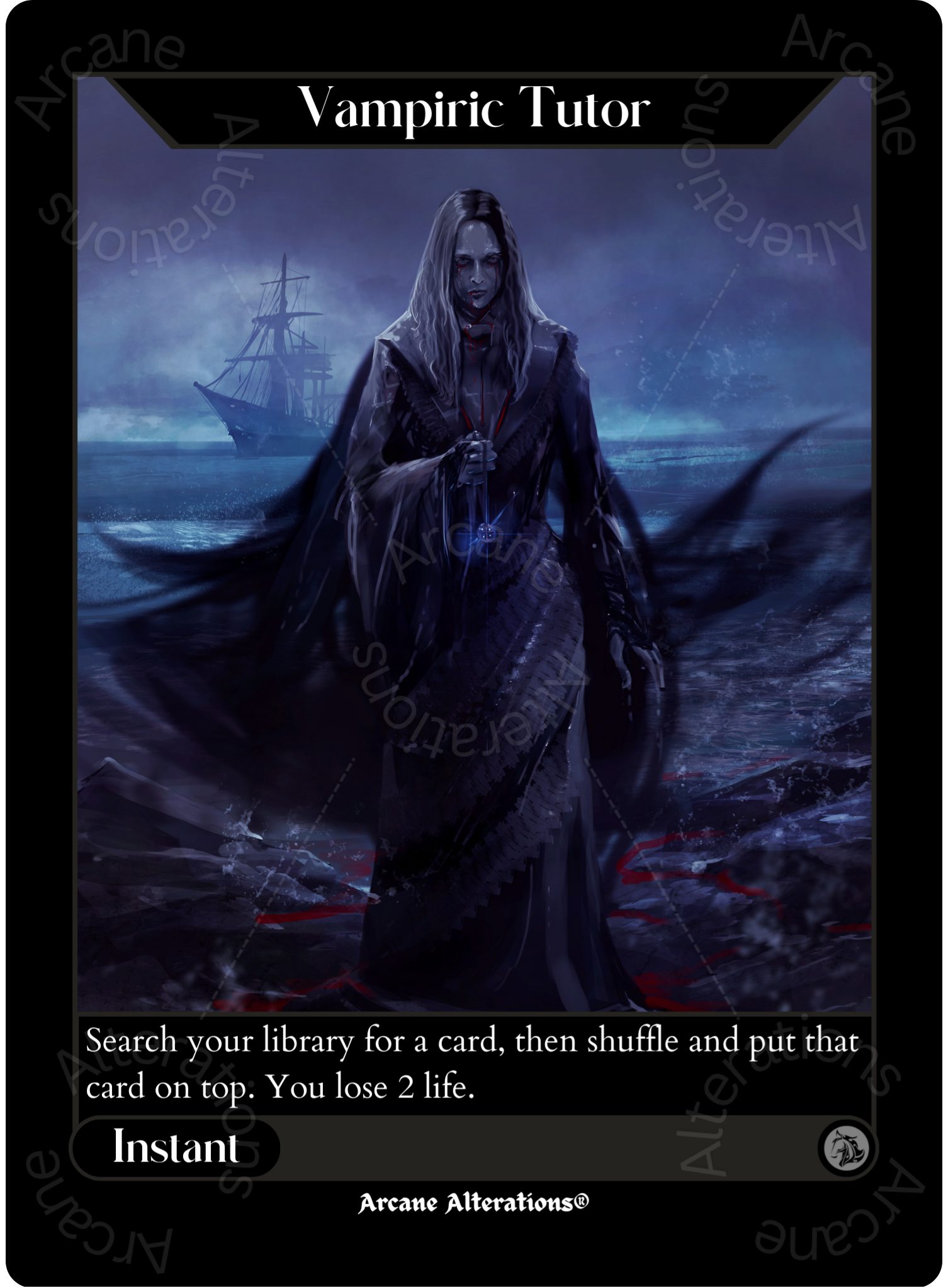 Vampiric Tutor - High Quality Altered Art Custom Proxy Cards Arcane Alterations Vampiric Tutor - High Quality Altered Art Custom Proxy Cards Arcane Alterations