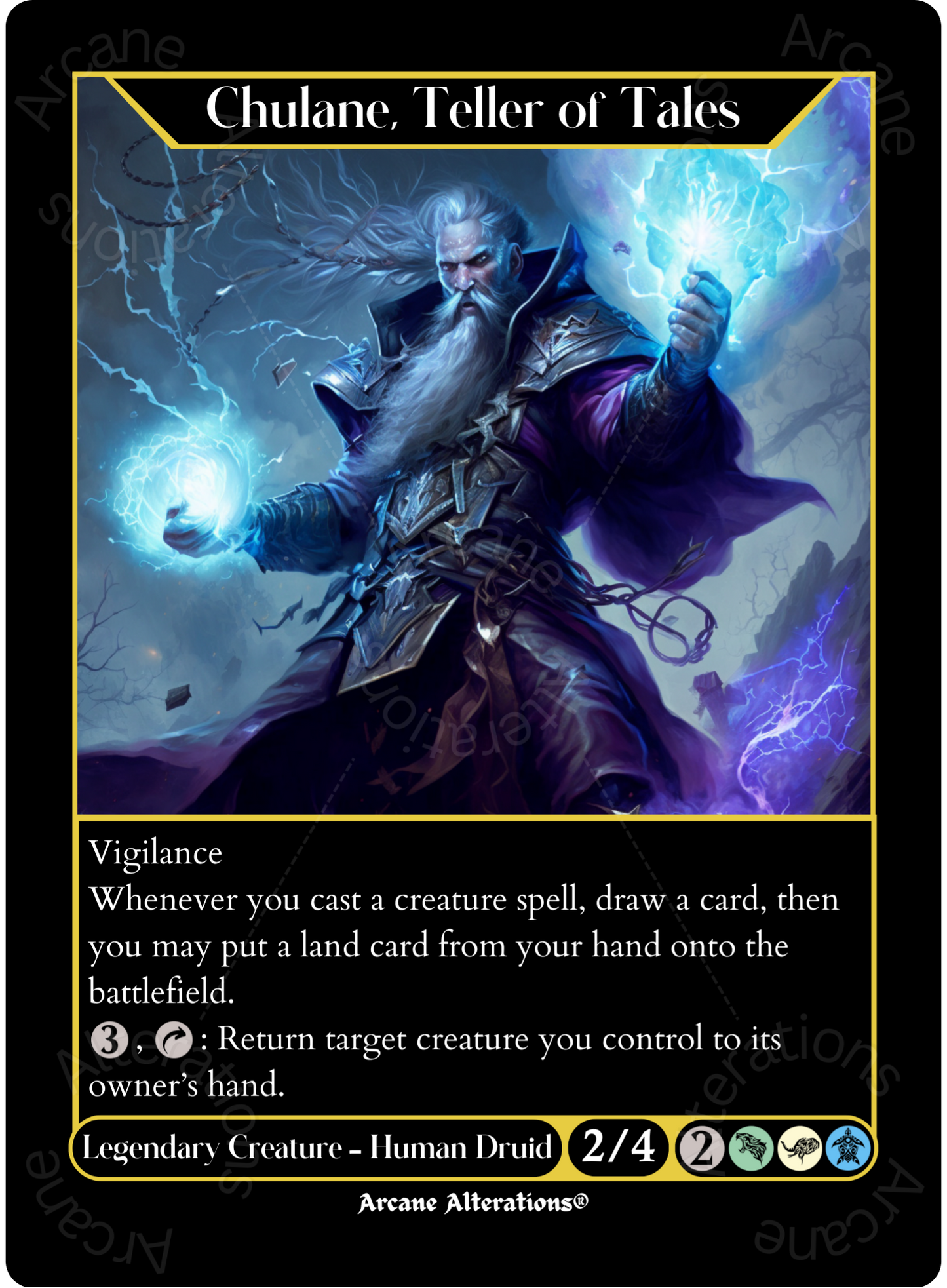 Chulane, Teller of Tales - High Quality Altered Art Custom Proxy Cards