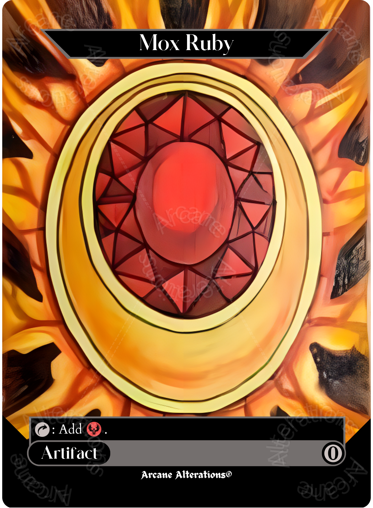 Mox Ruby - High Quality Altered Art Custom Proxy Cards Mox Ruby - High Quality Altered Art Custom Proxy Cards