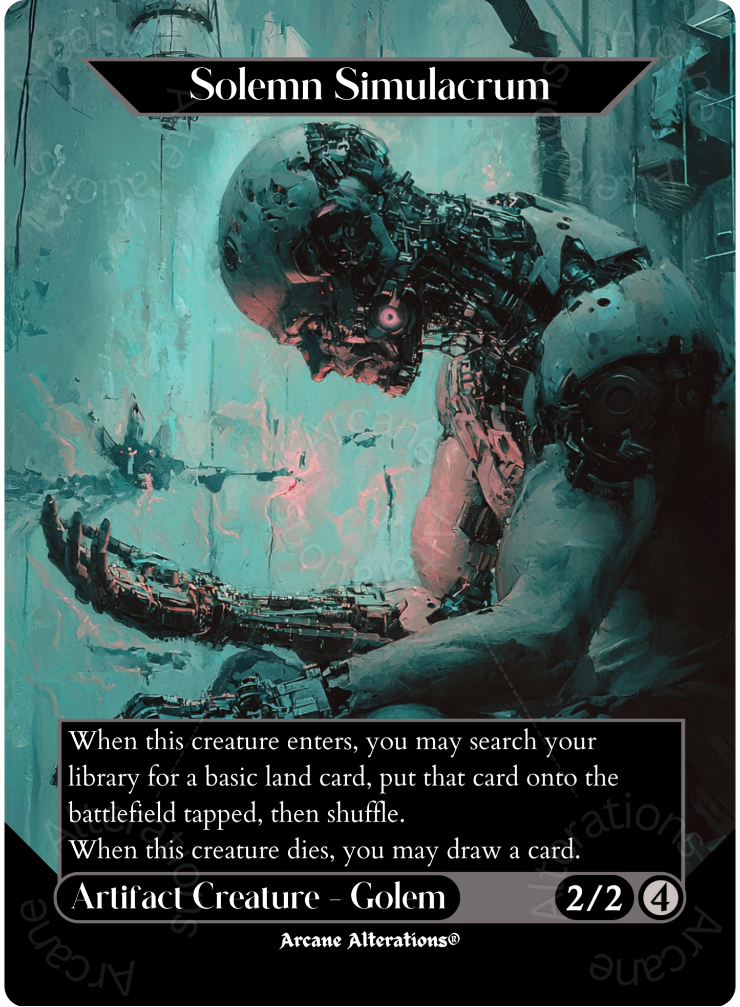 Solemn Simulacrum - Full Art Altered Art Custom Proxy Cards