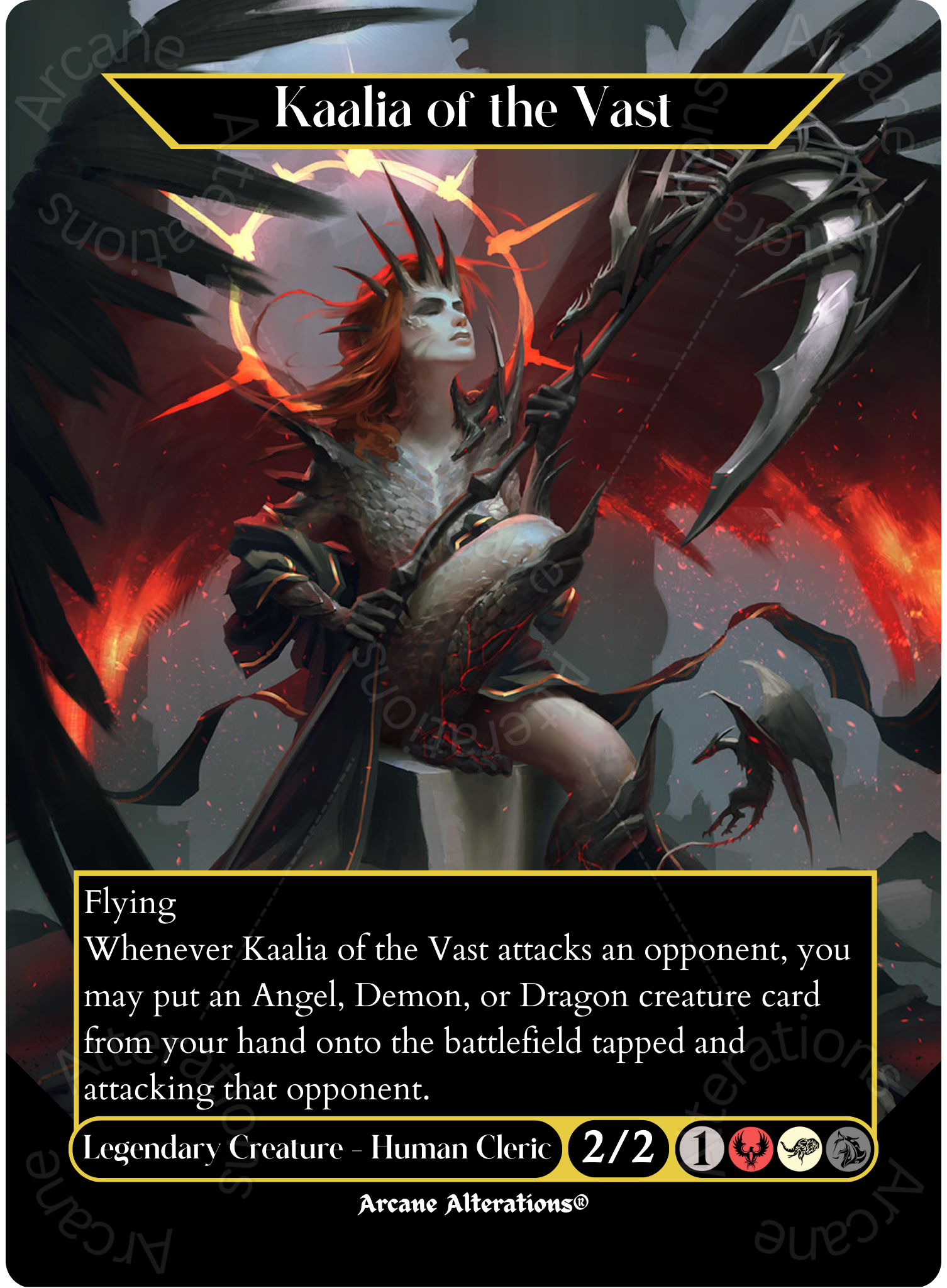 Kaalia of the Vast - Full Art Altered Art Custom Proxy Cards - Normal Kaalia of the Vast - Full Art Altered Art Custom Proxy Cards - Normal