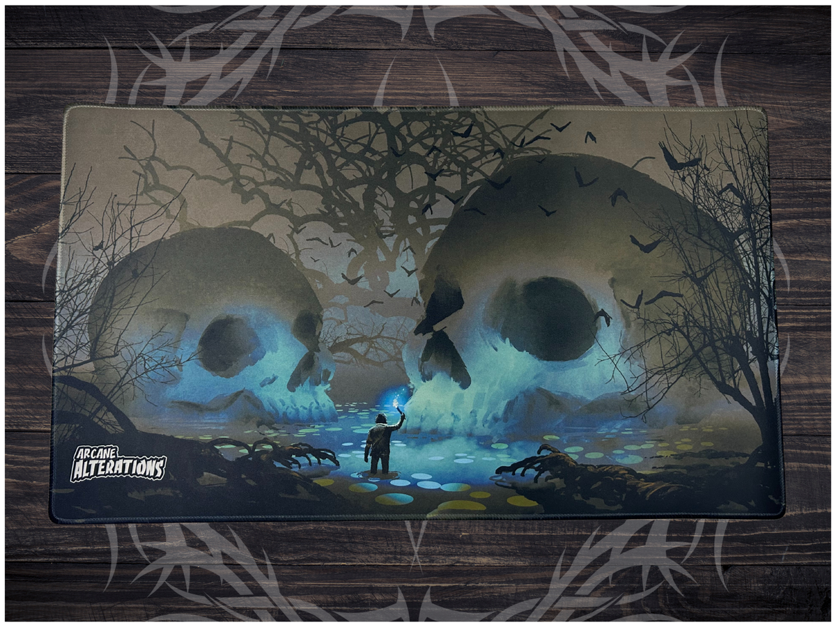 Swamp Exploration Stitched Edge Playmat 24"x14" (2mm)