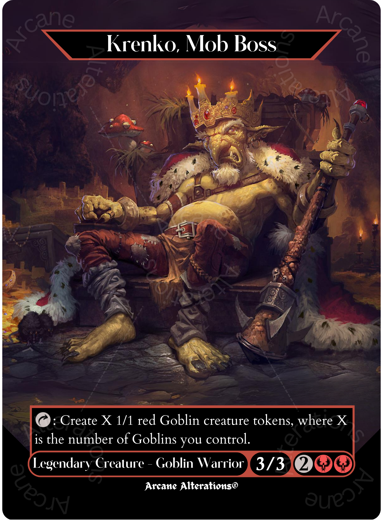 boss cards mtg Krenko, Mob Boss